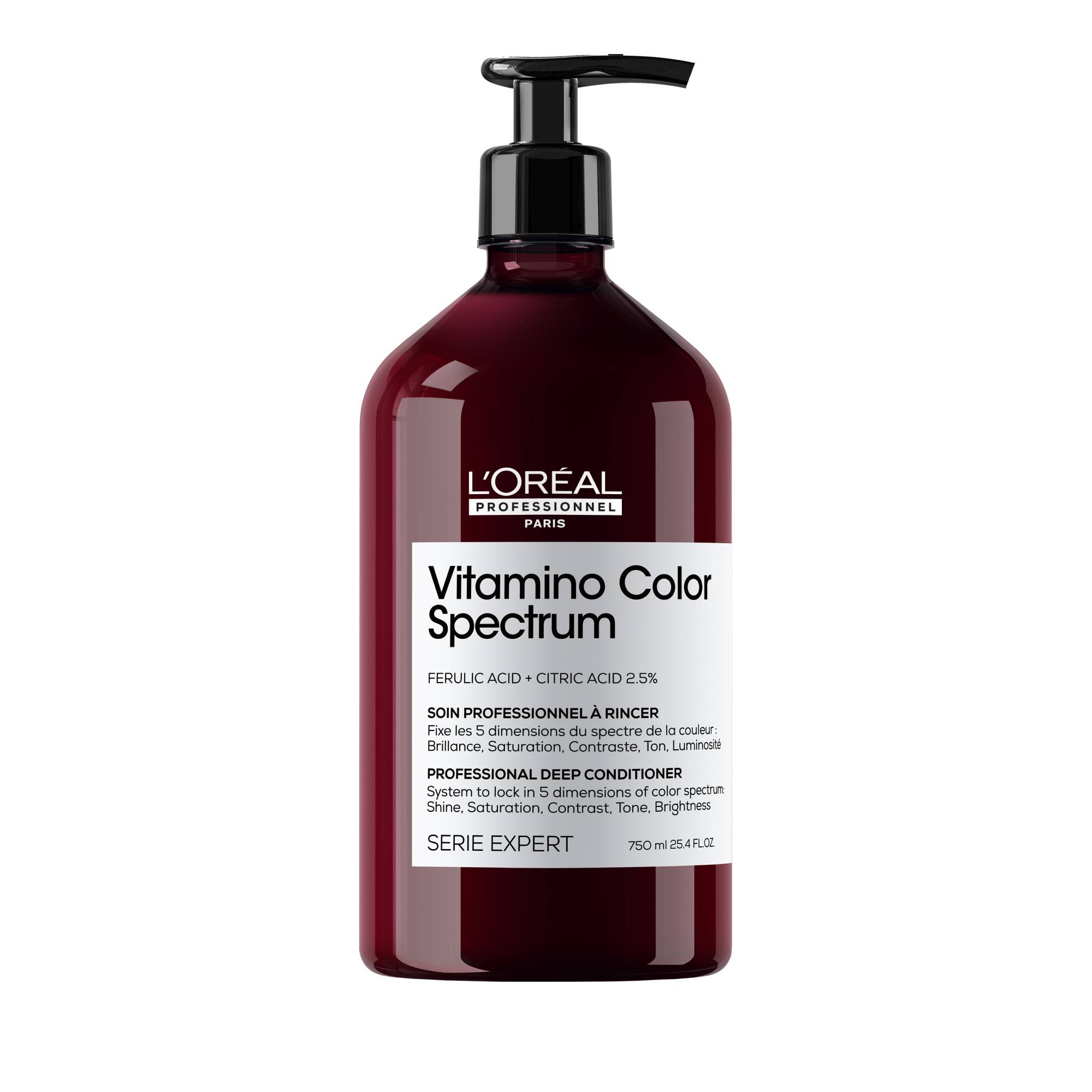 Soin concentré fixateur du spectre coloriel Vitamino Color Spectrum de la marque L'Oréal Professionnel Contenance 750ml - 1