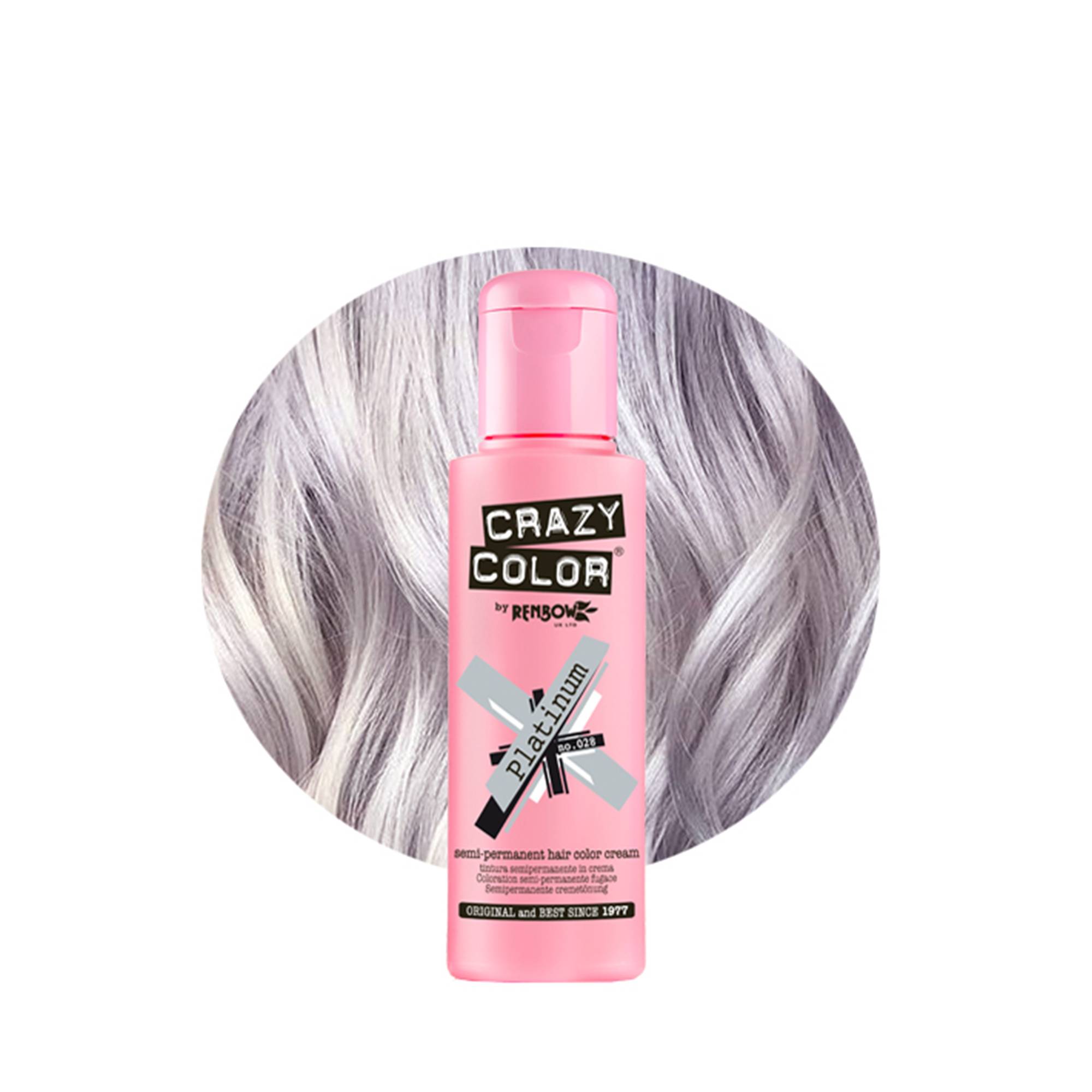 Coloration temporaire platinum n°28 de la marque Crazy Color Contenance 100ml - 1