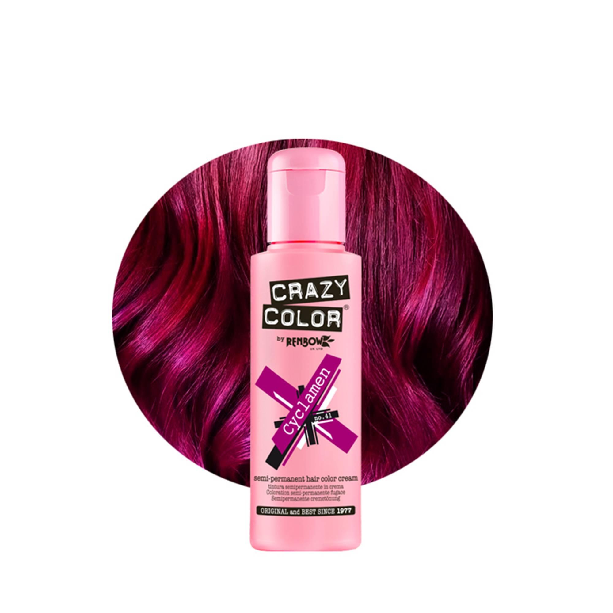 Coloration temporaire cyclamen n°41 de la marque Crazy Color Contenance 100ml - 1