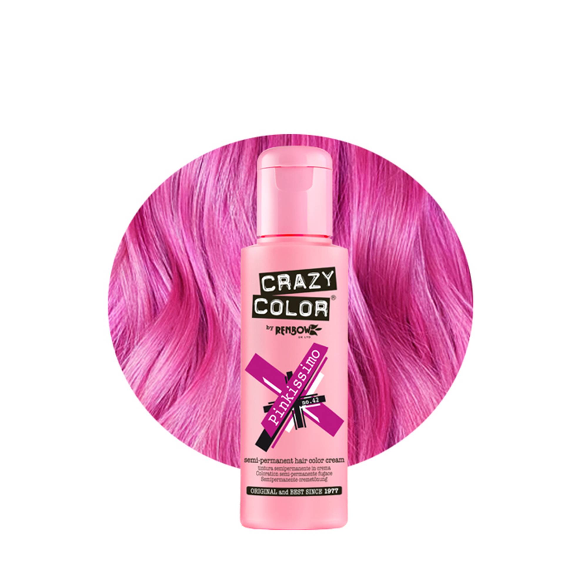 Coloration temporaire pinkissimo n°42 de la marque Crazy Color Contenance 100ml - 1