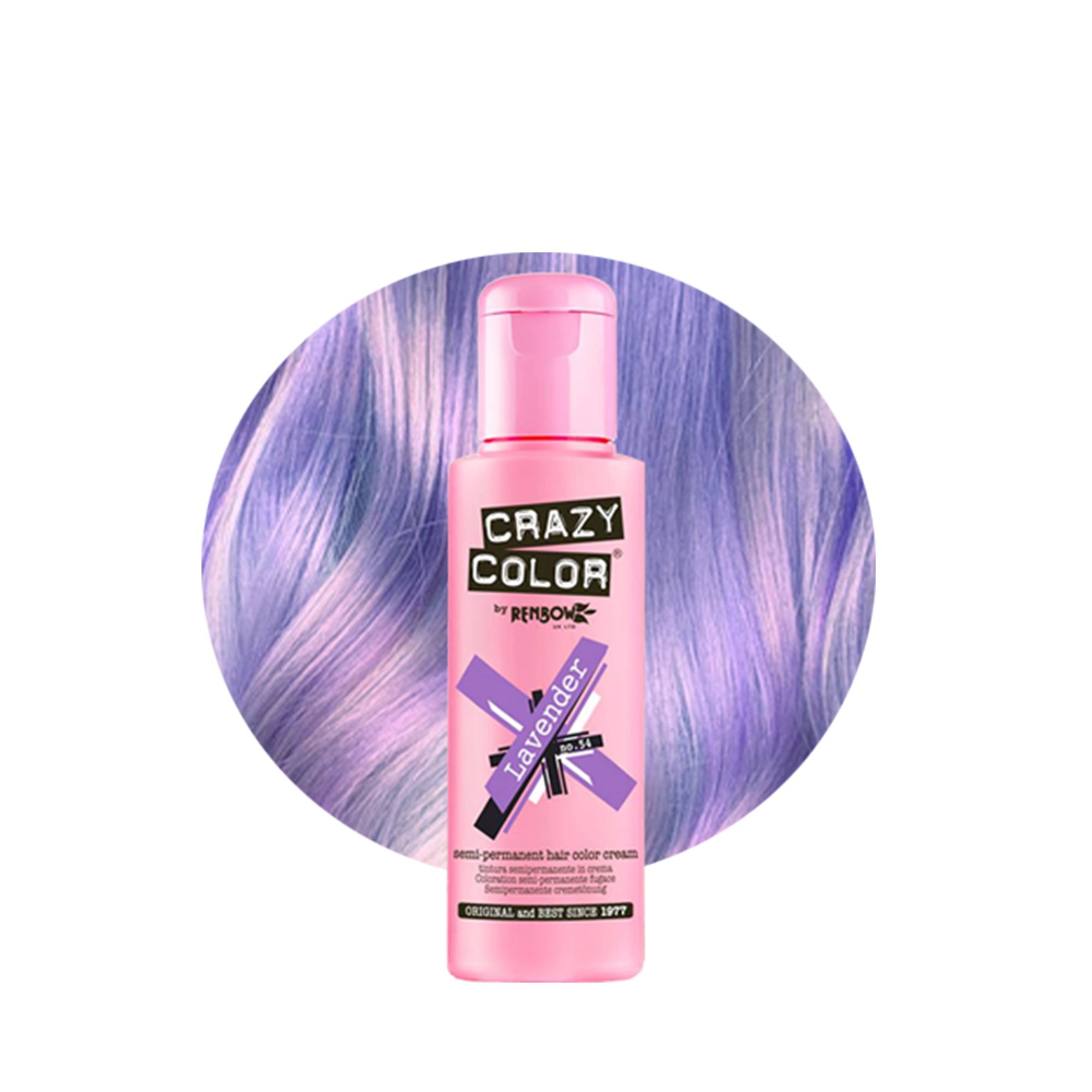 Coloration temporaire lavender n°54 de la marque Crazy Color Contenance 100ml - 1