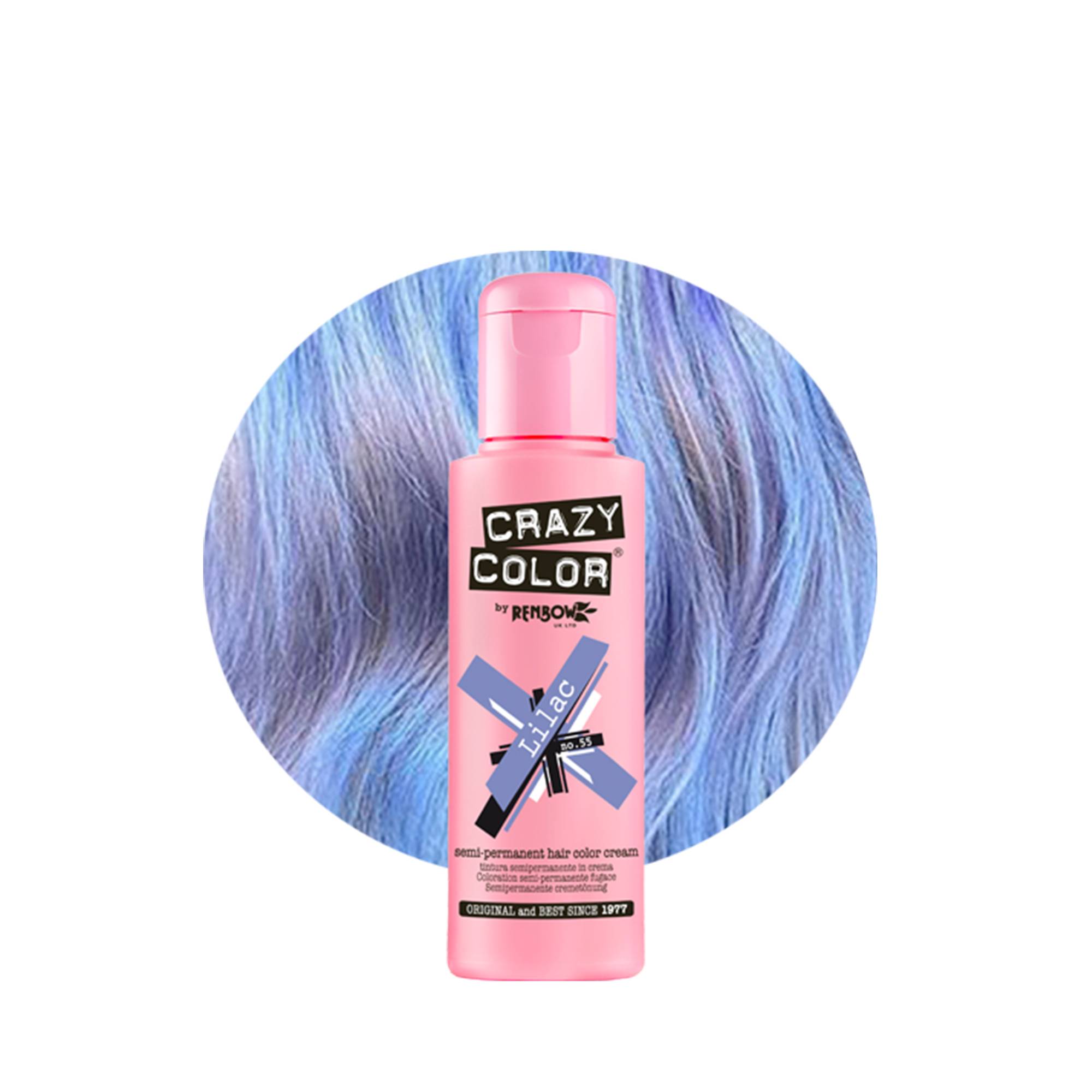 Coloration temporaire lilac n°55 de la marque Crazy Color Contenance 100ml - 1