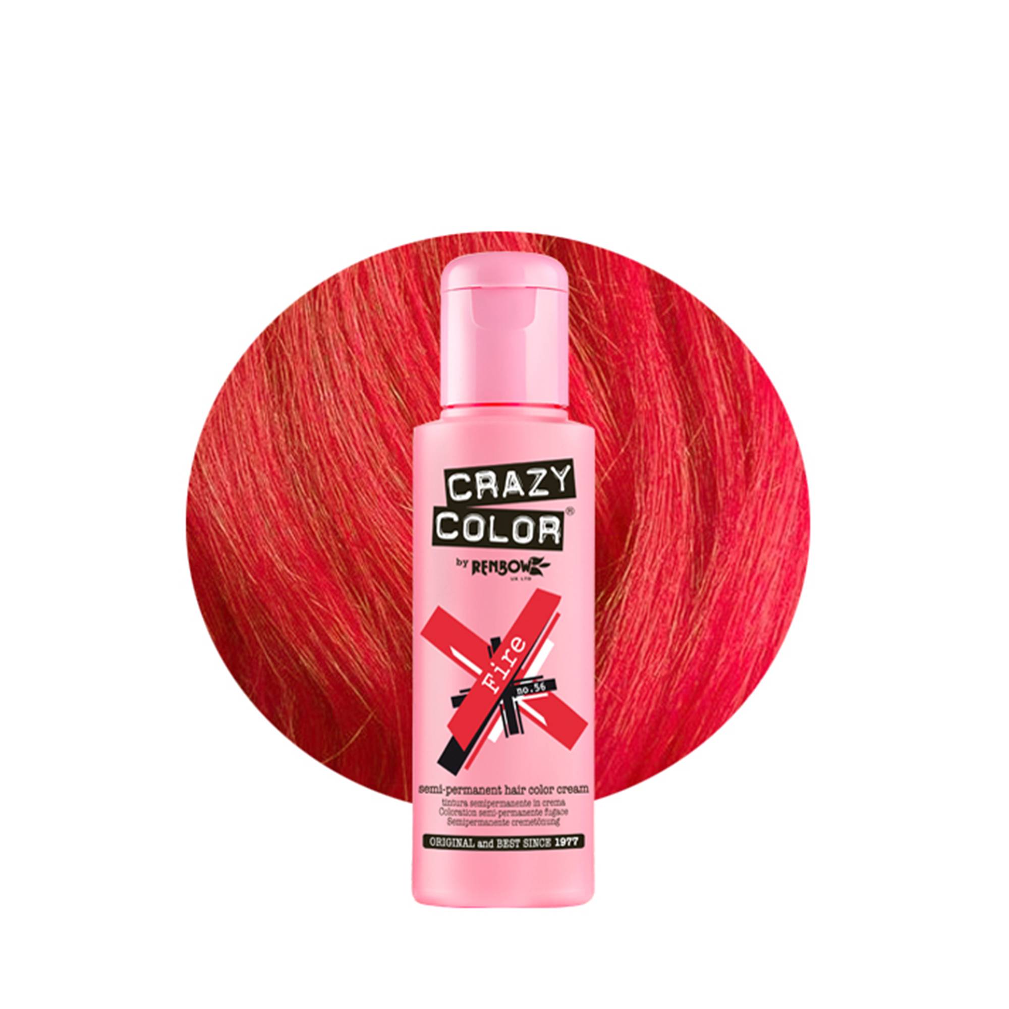 Coloration temporaire fire n°56 de la marque Crazy Color Contenance 100ml - 1