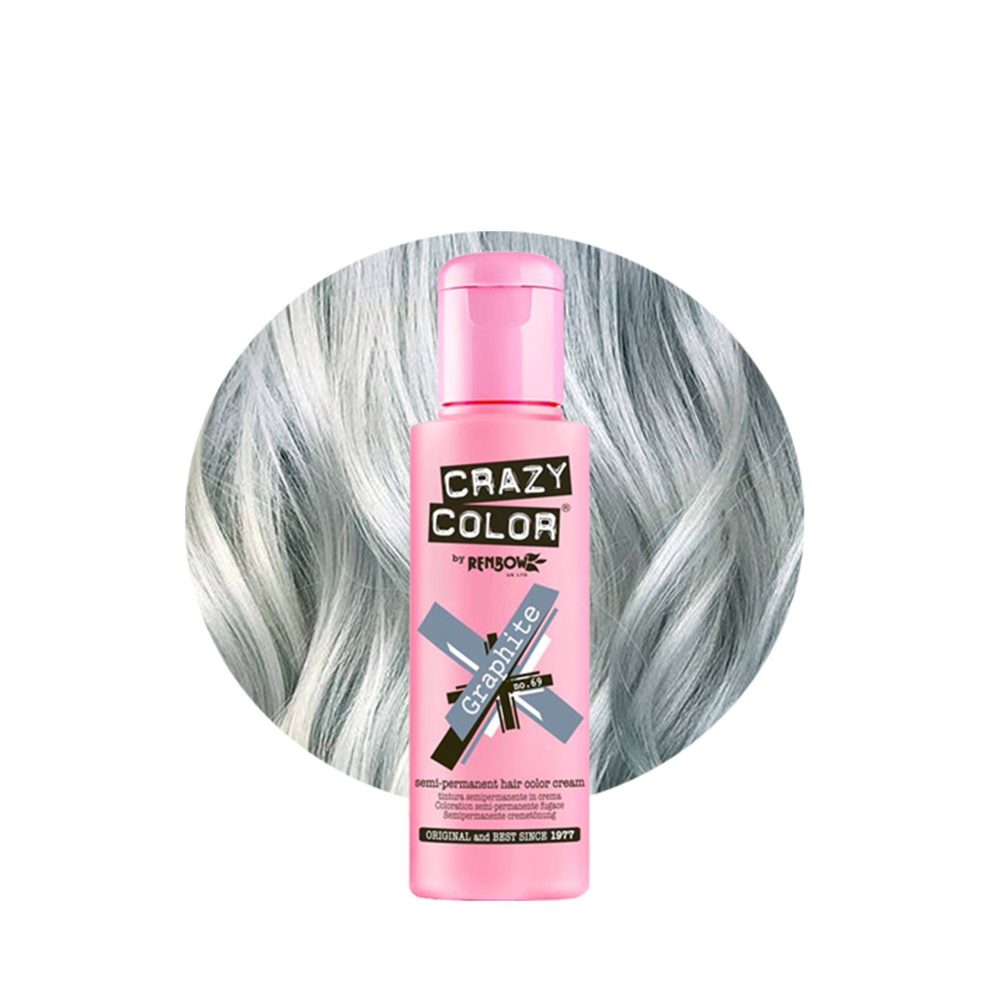 Coloration temporaire Graphite n°69 de la marque Crazy Color Contenance 100ml - 1