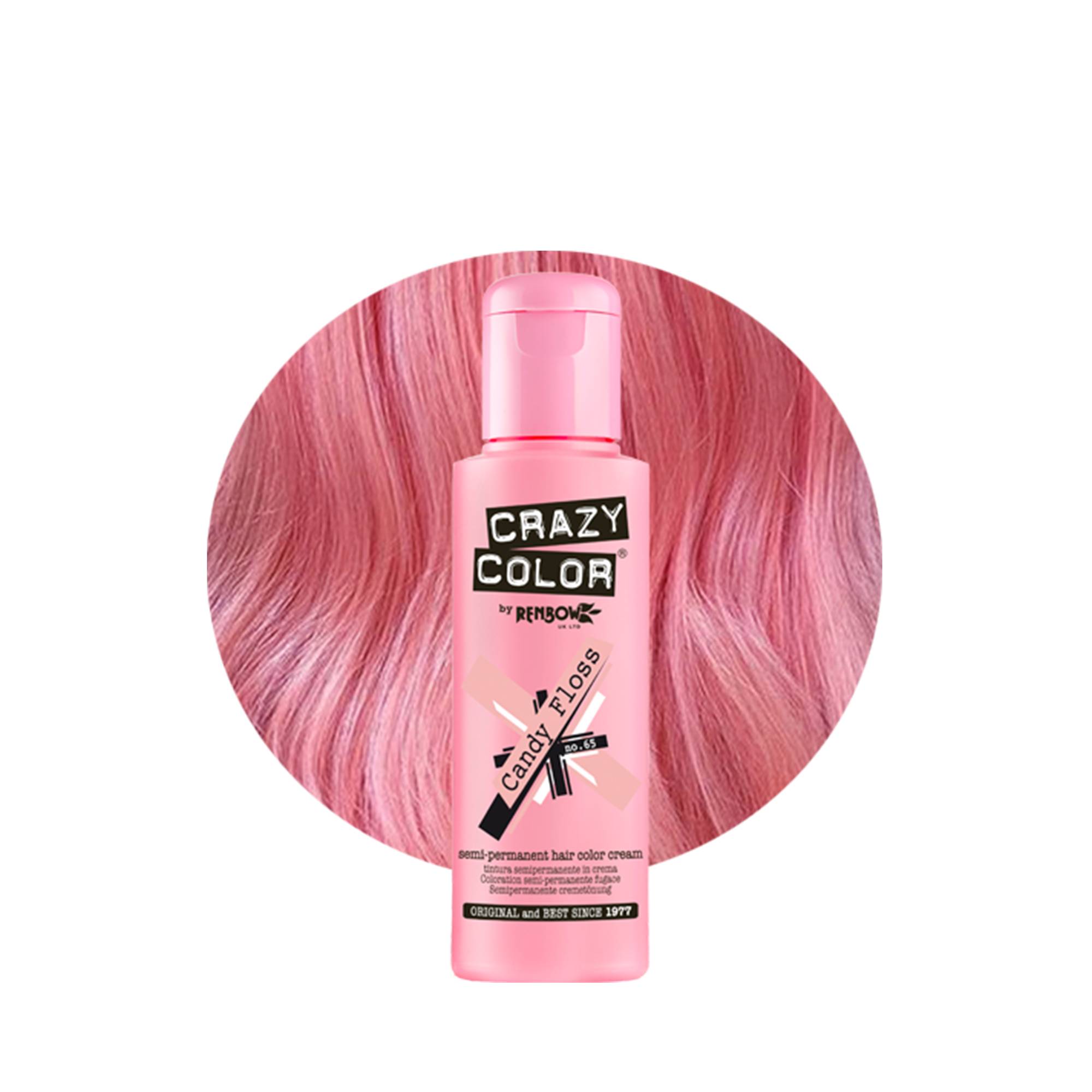 Coloration temporaire candy floss n°65 de la marque Crazy Color Contenance 100ml - 1