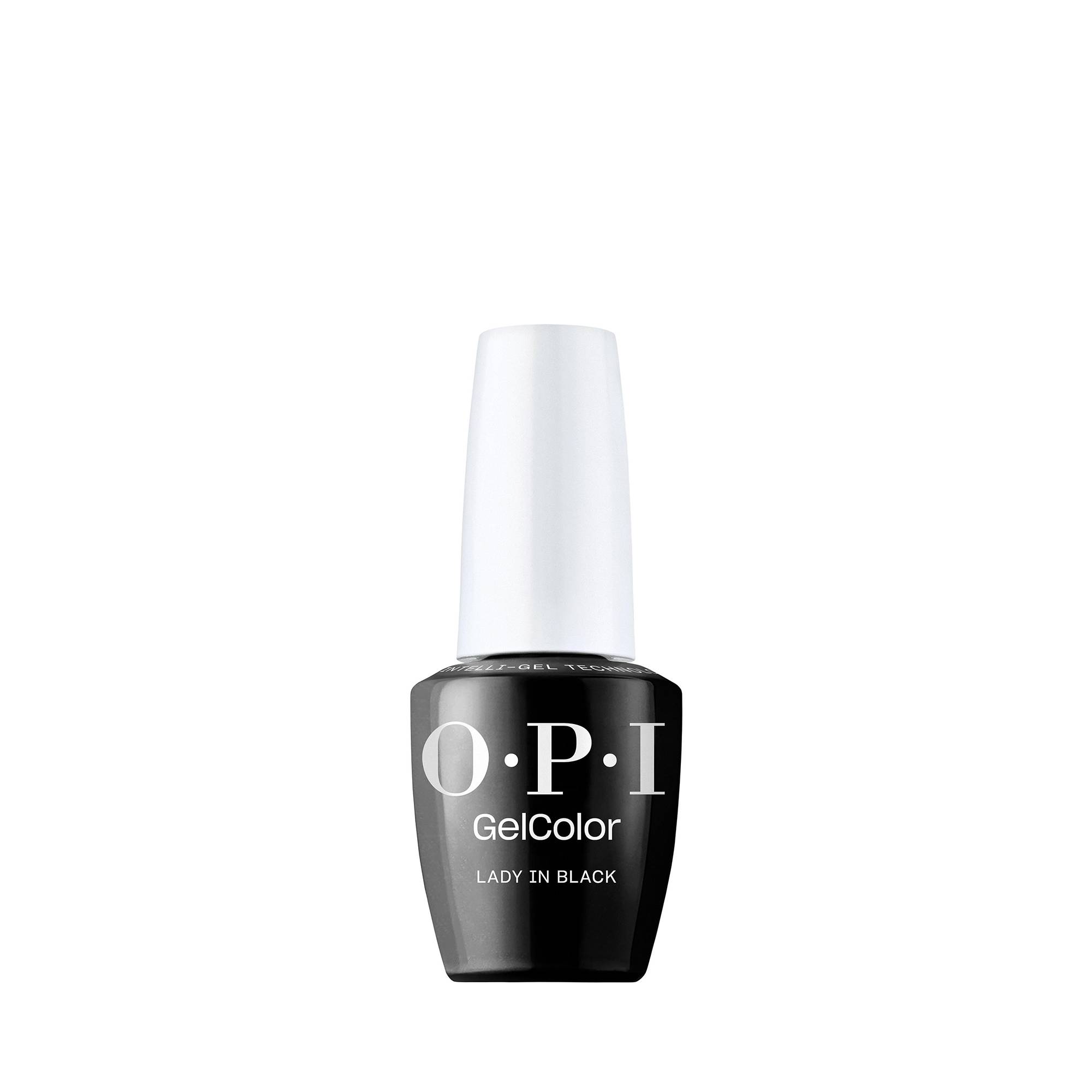 Vernis semi-permanent GelColor Lady In Black de la marque OPI Contenance 15ml - 1