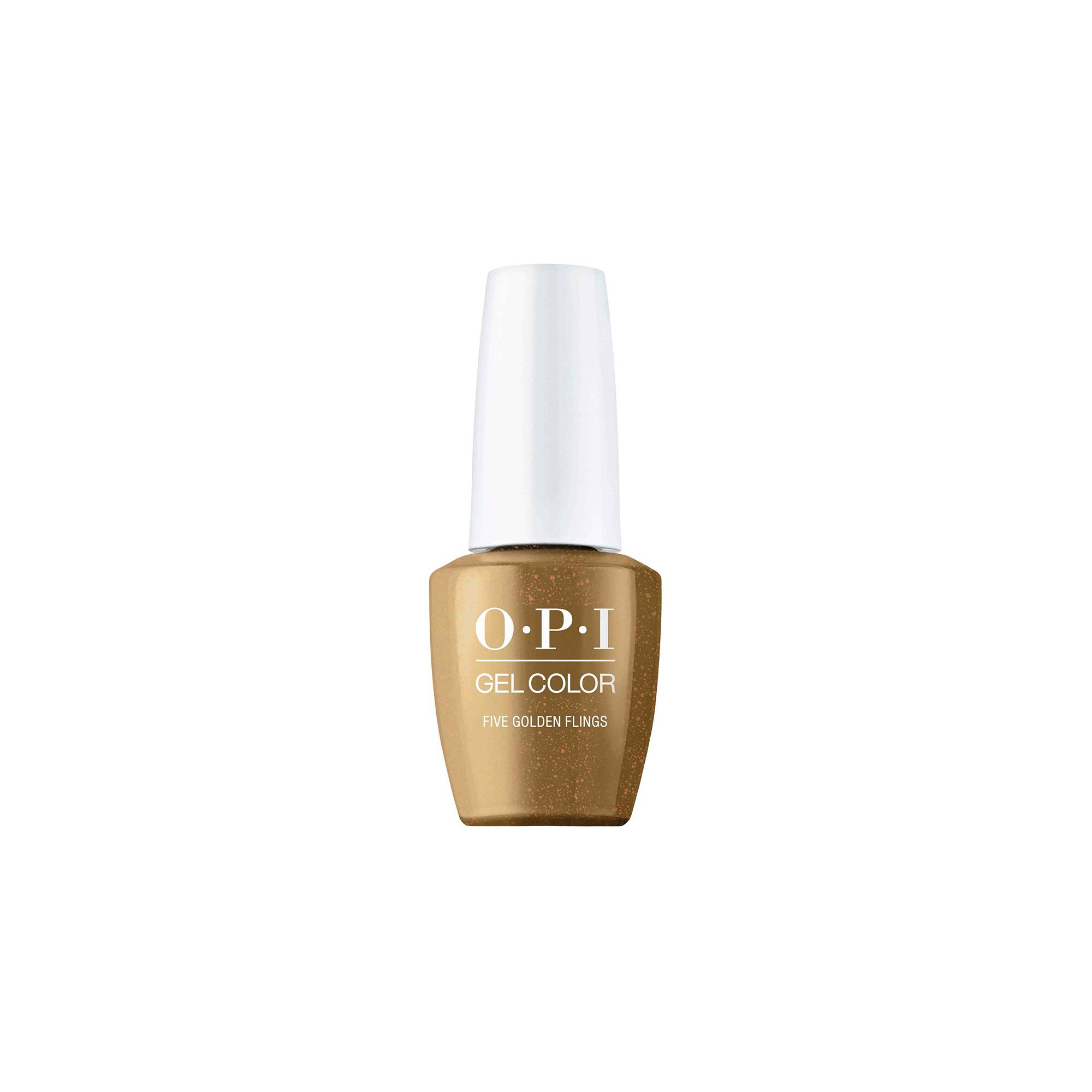 Vernis semi-permanent Gel Color Five Golden Flings de la marque OPI Contenance 15ml - 1