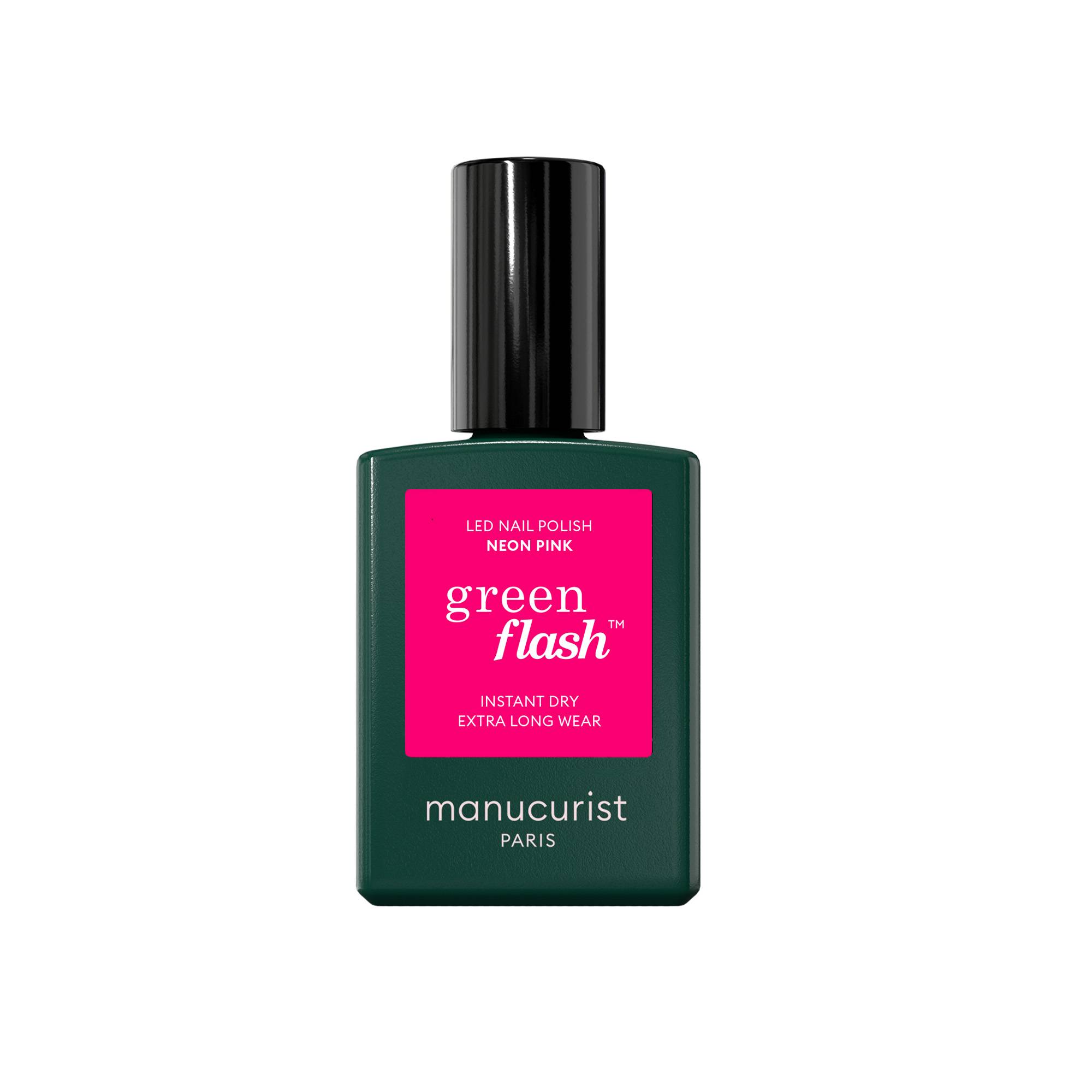 Vernis LED – Neon Pink – tenue 12 jours, couleur fluo, séchage instantané de la marque Manucurist Contenance 15ml - 1