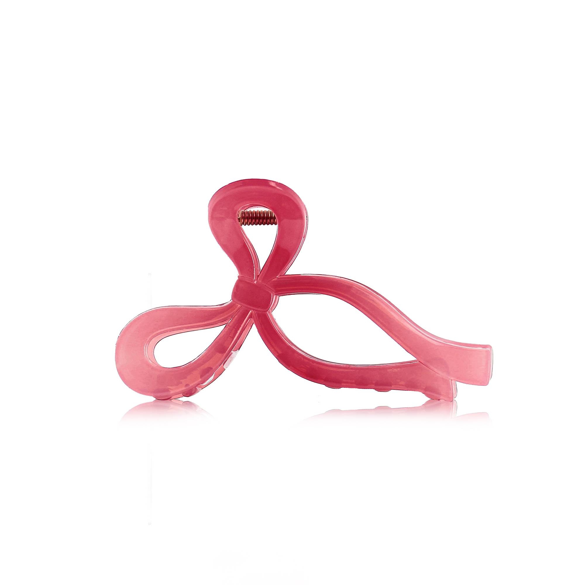 Pince à cheveux forme noeud Rose de la marque Bleu Libellule - 1