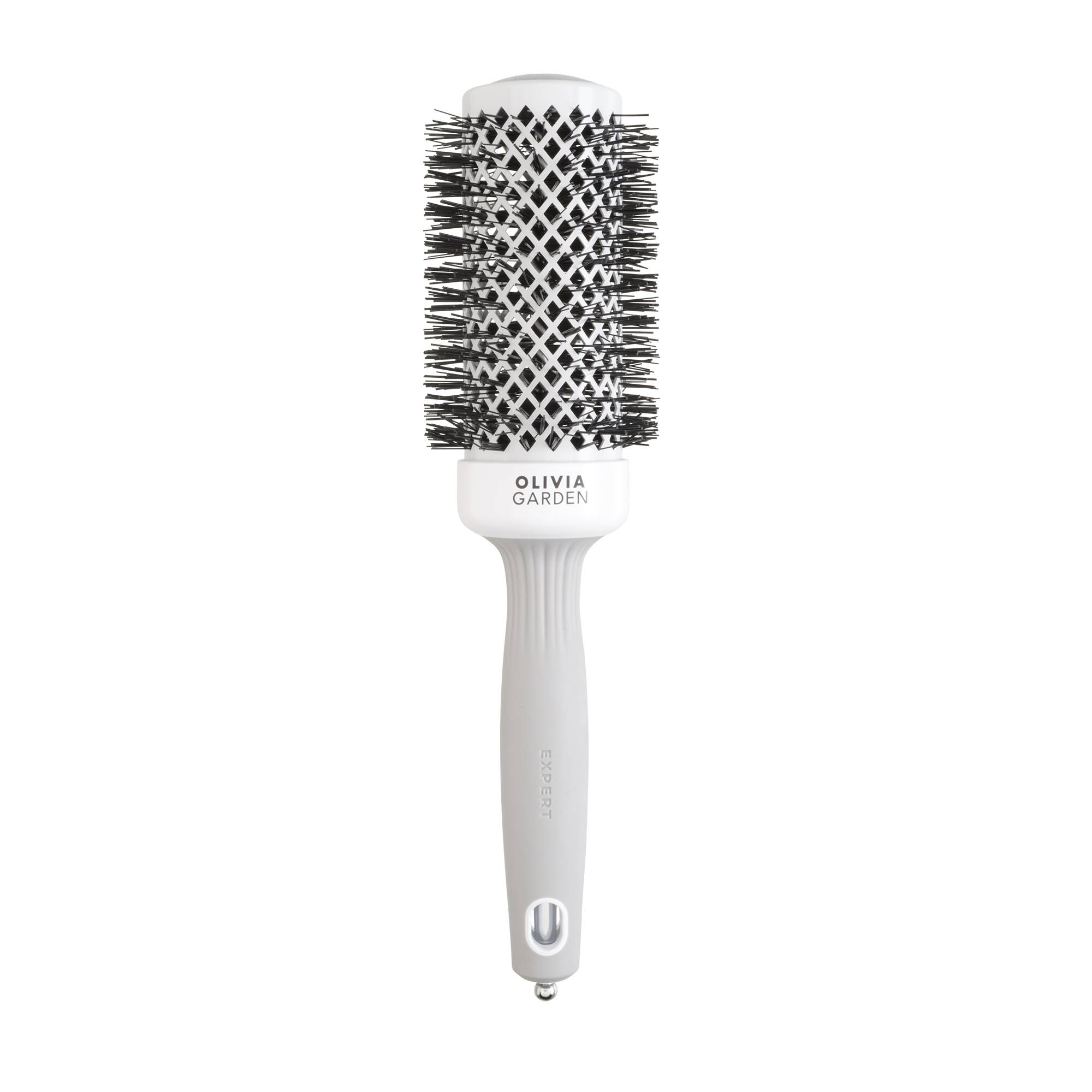 Brosse de brushing Expert Blowout Shine White&Grey 45mm de la marque Olivia Garden - 1