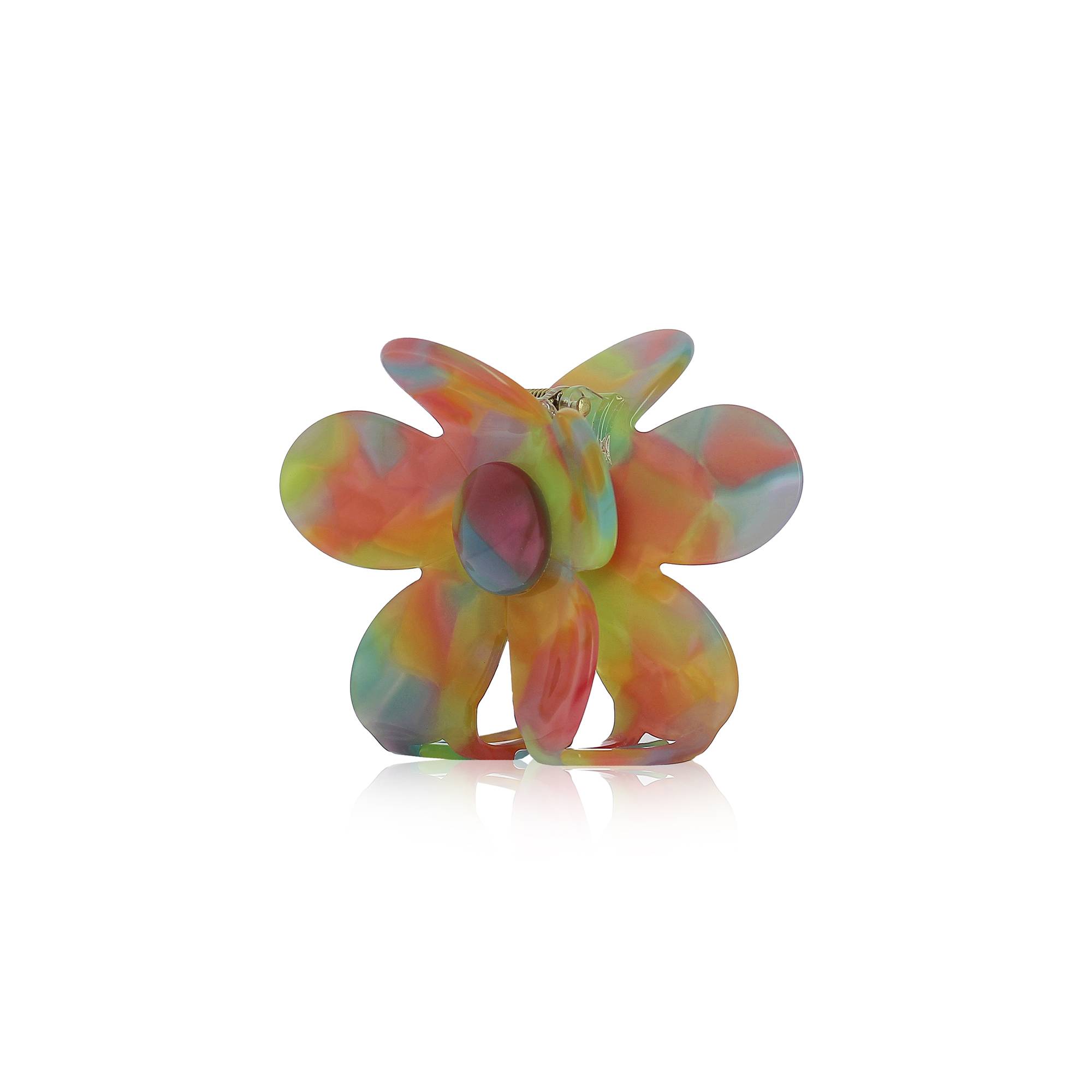 Pince à cheveux multicouleur en acetate de la marque Bleu Libellule - 1