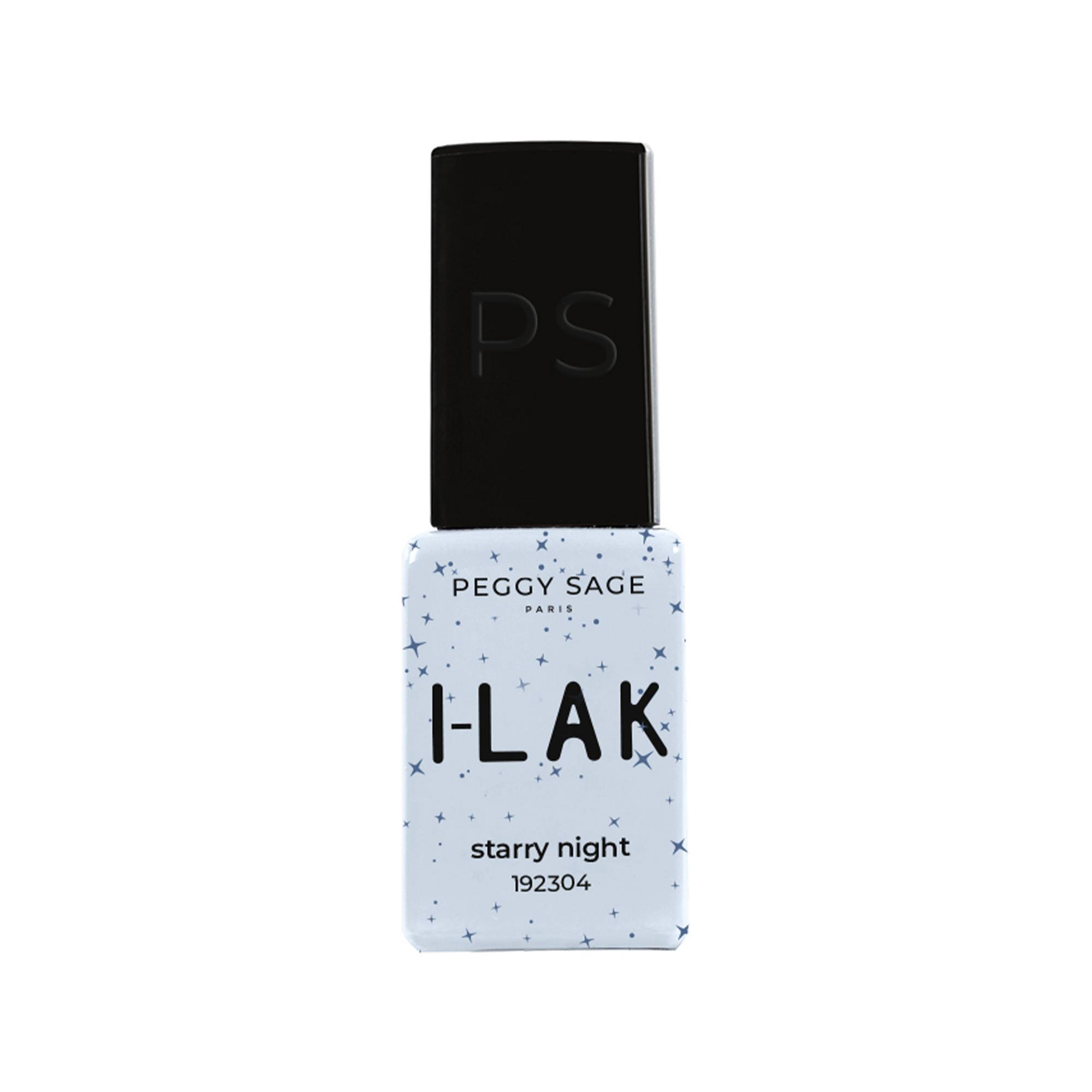 Vernis semi-permanent I-LAK – starry night – reflets argentés, tenue 3 semaines de la marque Peggy Sage - 1