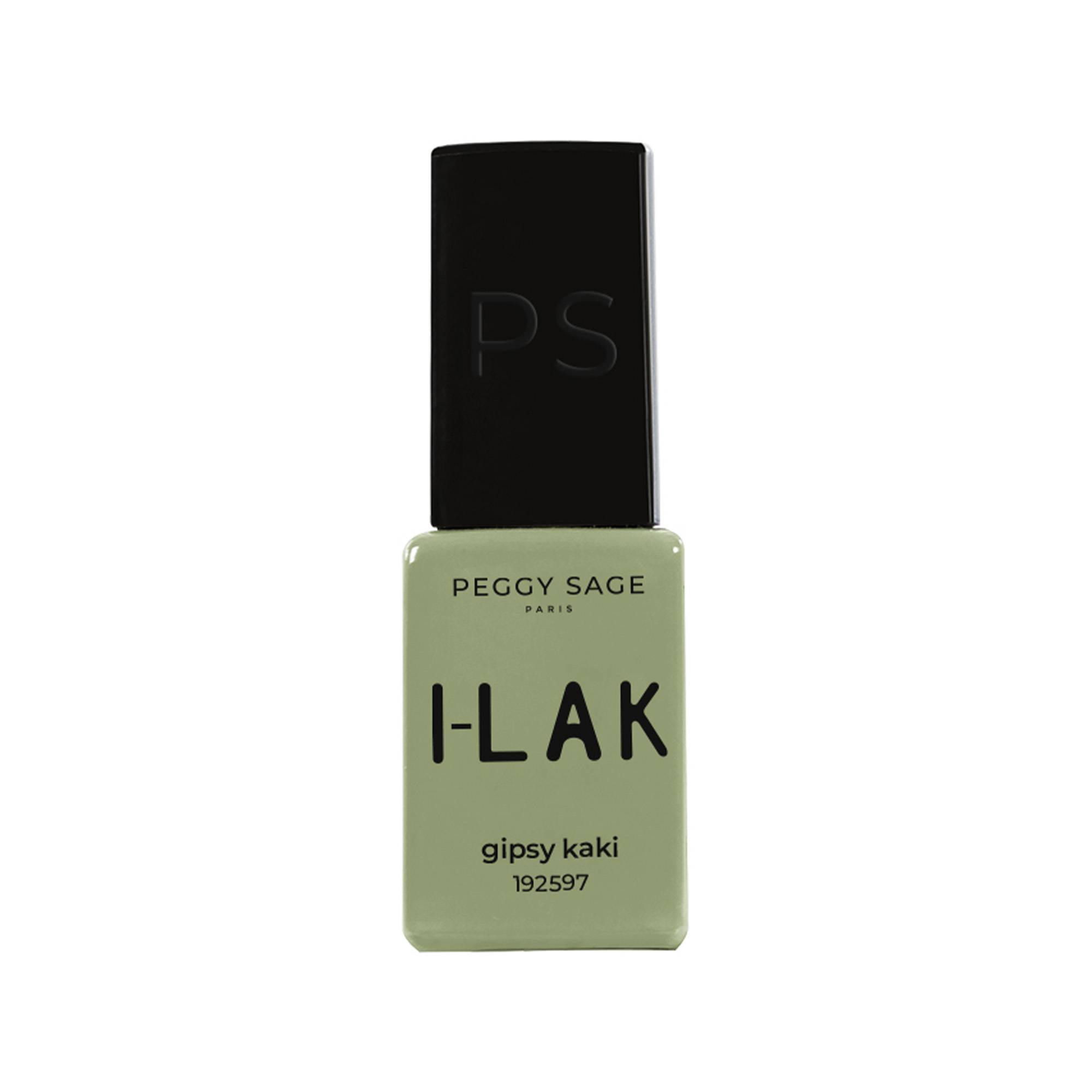 Vernis semi-permanent I-LAK – gipsy kaki – couvrance intense, tenue 3 semaines de la marque Peggy Sage Contenance 5ml - 1