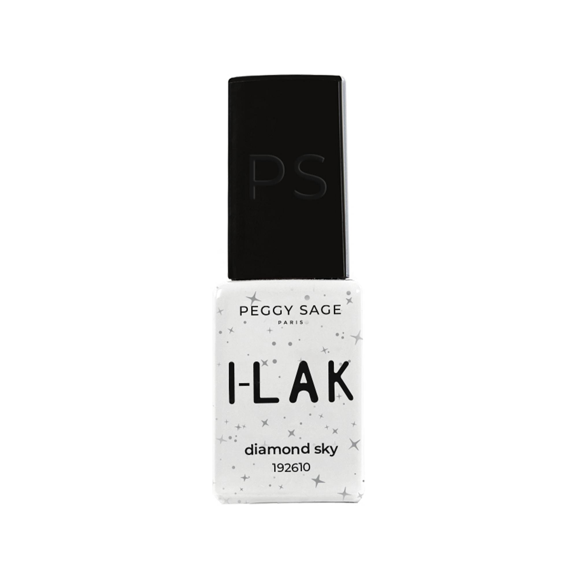 Vernis semi-permanent I-LAK – diamond sky – éclat scintillant, tenue 3 semaines de la marque Peggy Sage Contenance 5ml - 1
