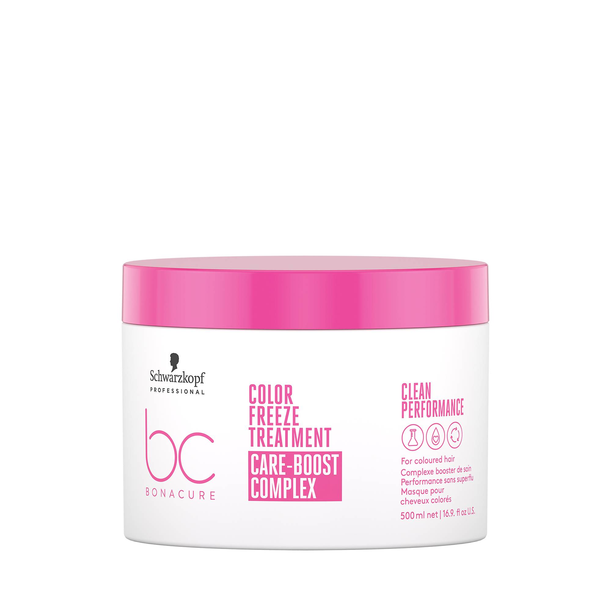 Masque cheveux colorés BC Clean Color Freeze Care-Boost Complex de la marque Schwarzkopf Professional Contenance 500ml - 1
