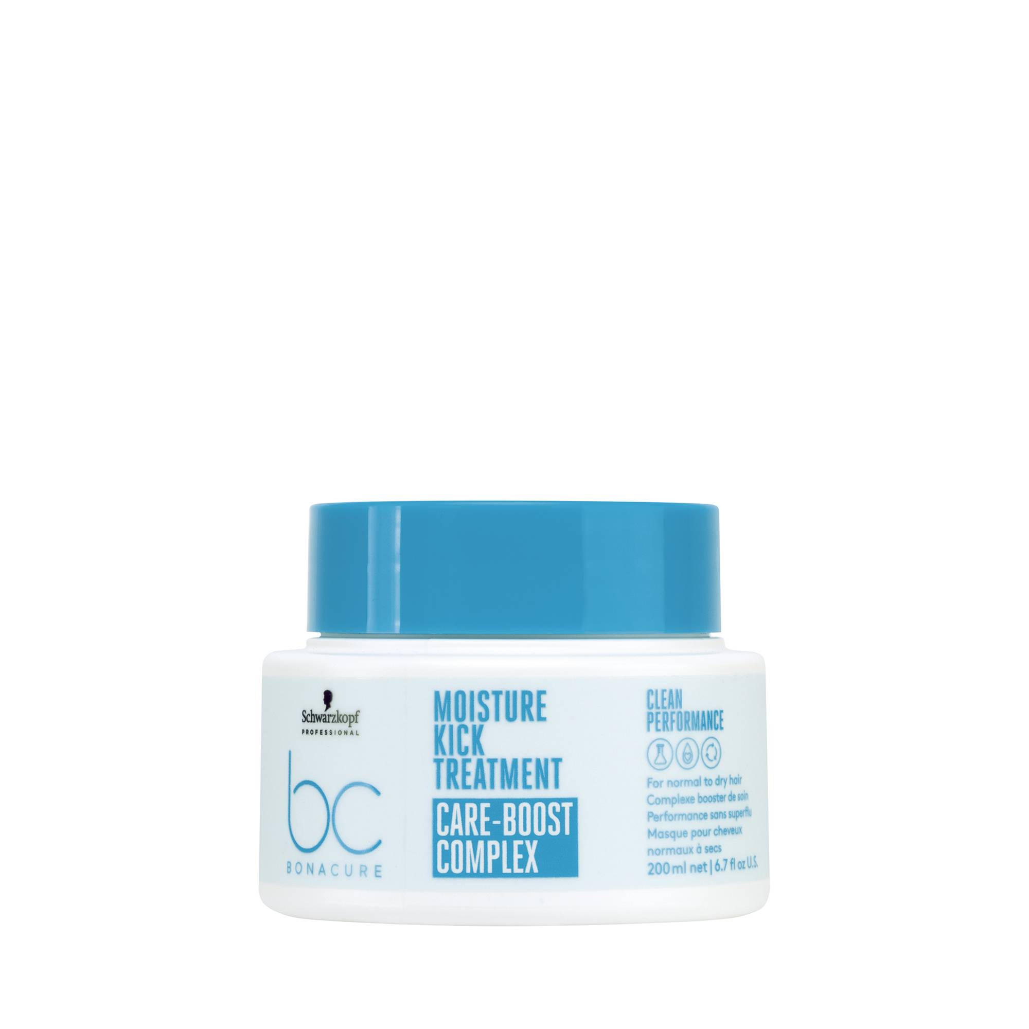 Masque cheveux normaux à secs BC Clean Moisture Kick de la marque Schwarzkopf Professional Contenance 200ml - 1