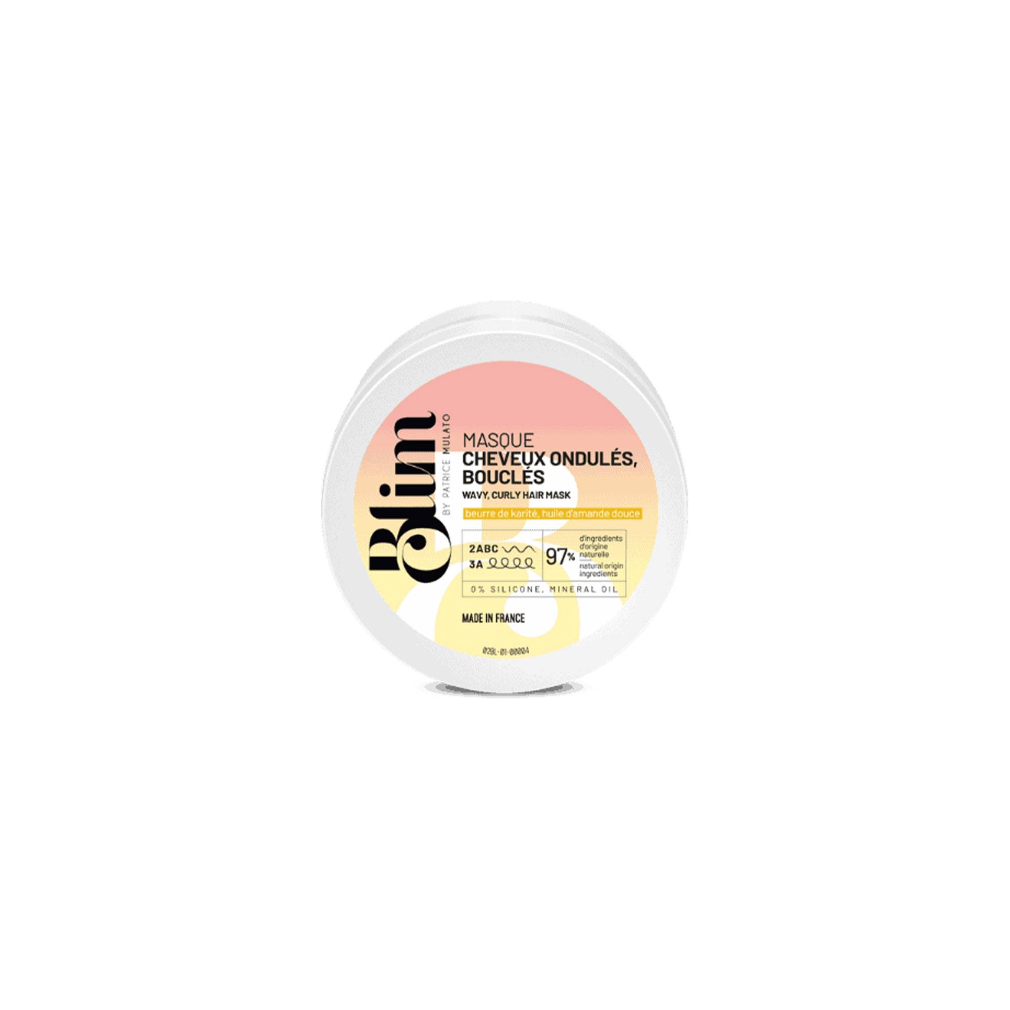 Masque cheveux ondulés, bouclés – nutrition, brillance, protection de la marque Mulato Contenance 50ml - 1