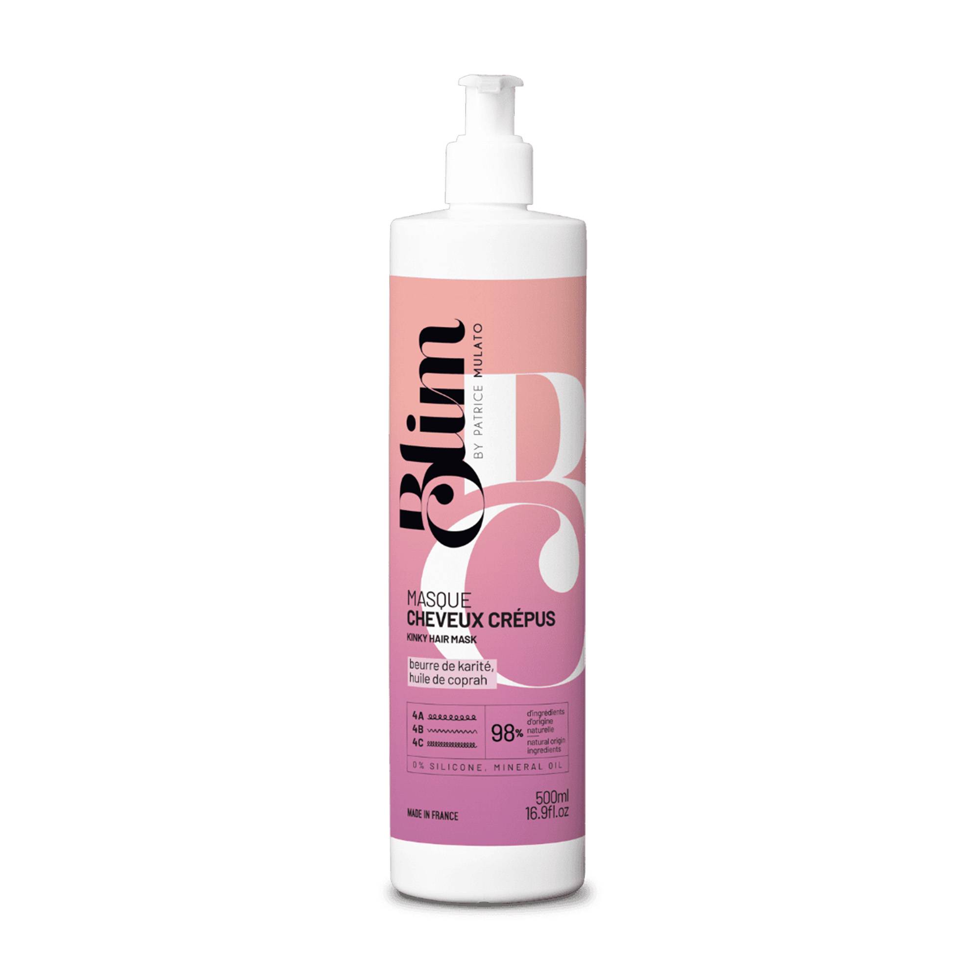Masque cheveux crépus – renforcement, nutrition, douceur de la marque Mulato Contenance 500ml - 1
