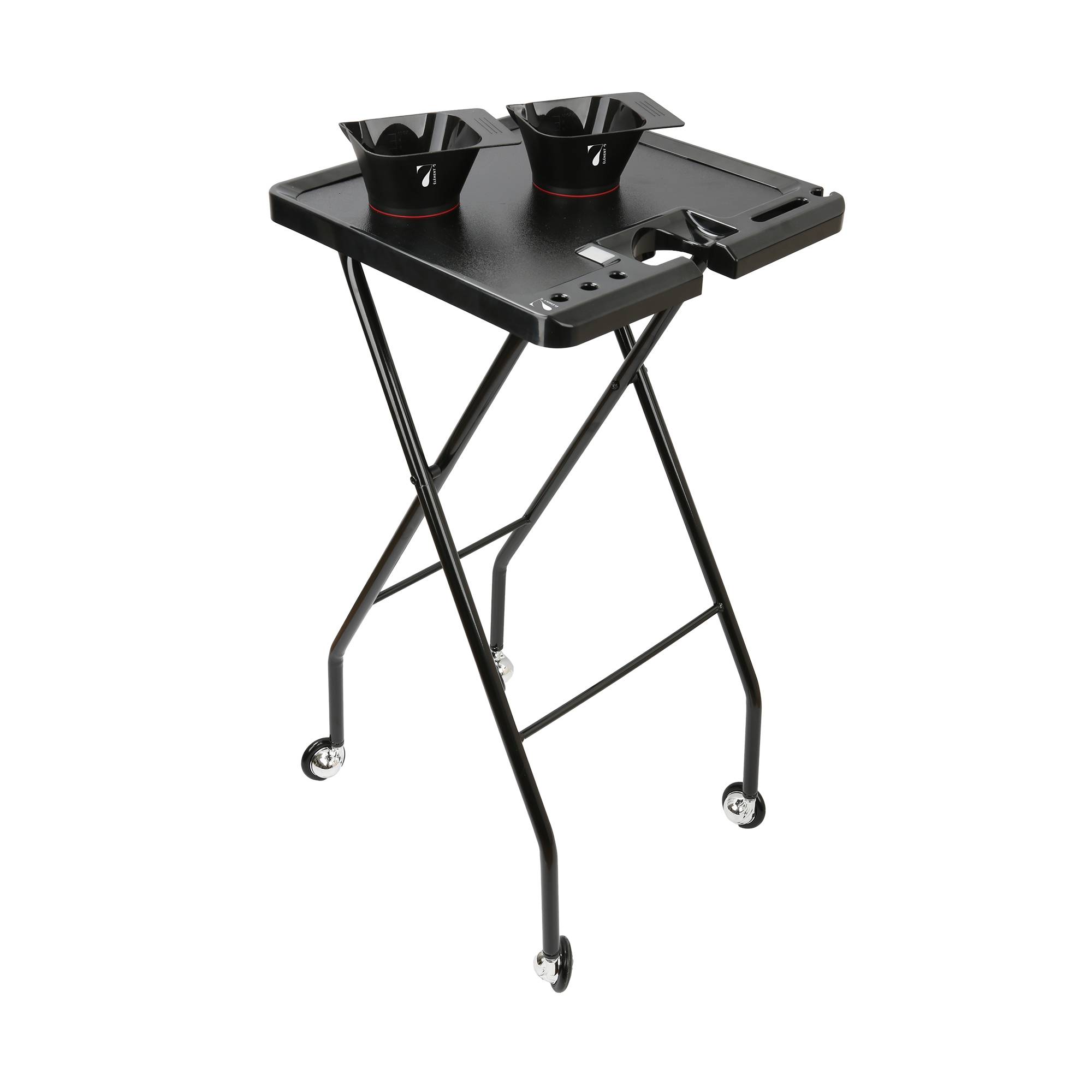 Table de service aimantée avec 2 bols magnétiques Noir de la marque 7e ÉLÉMENT - 1