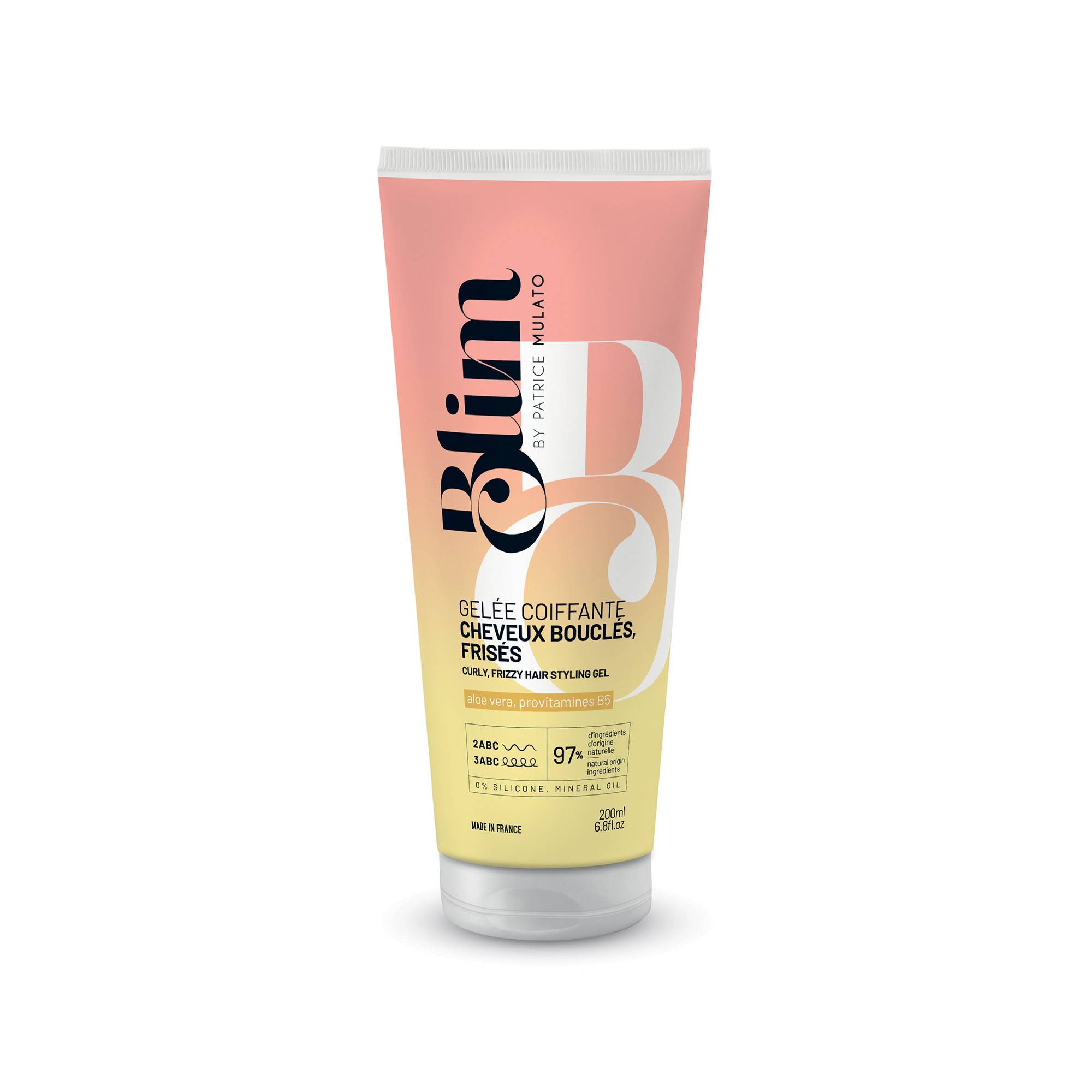 Gelée cheveux bouclés frisés – définition, souplesse, anti-frisottis de la marque Mulato Contenance 200ml - 1