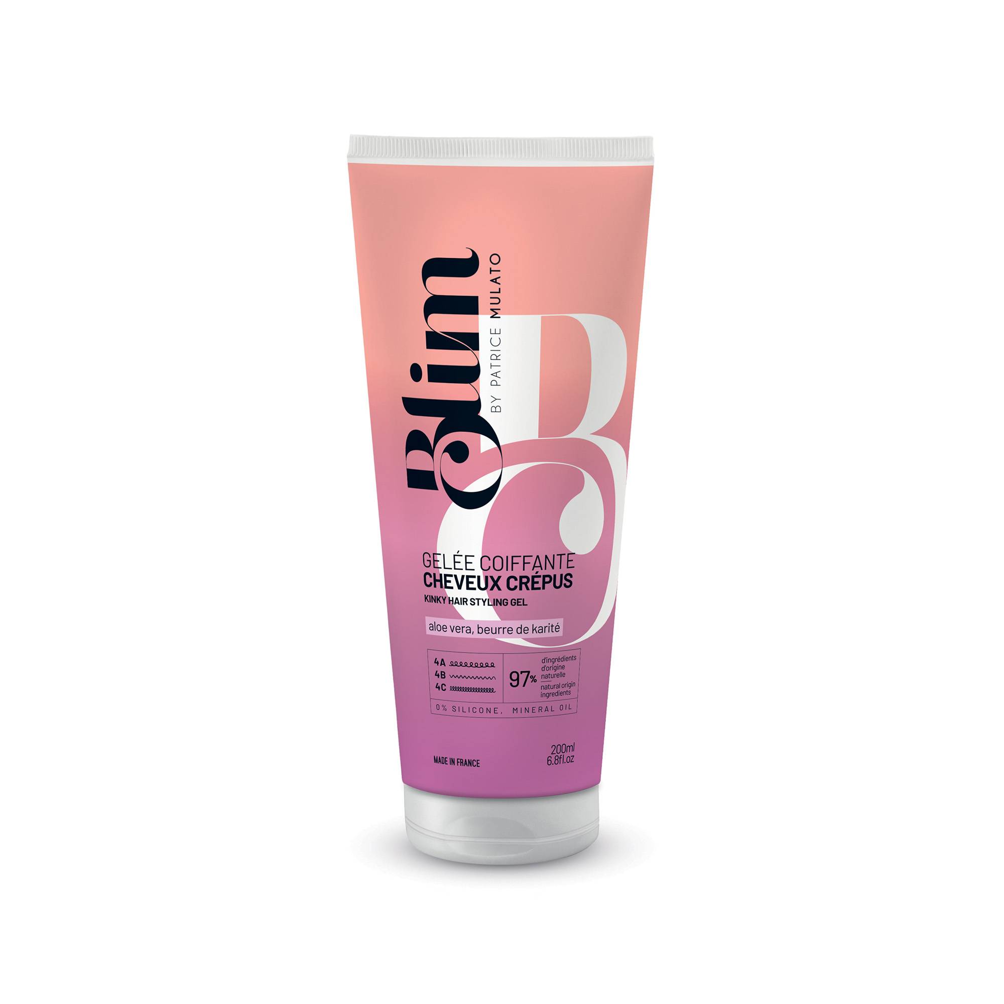 Gelée cheveux crépus – hydratation, définition, contrôle des frisottis de la marque Mulato Contenance 200ml - 1