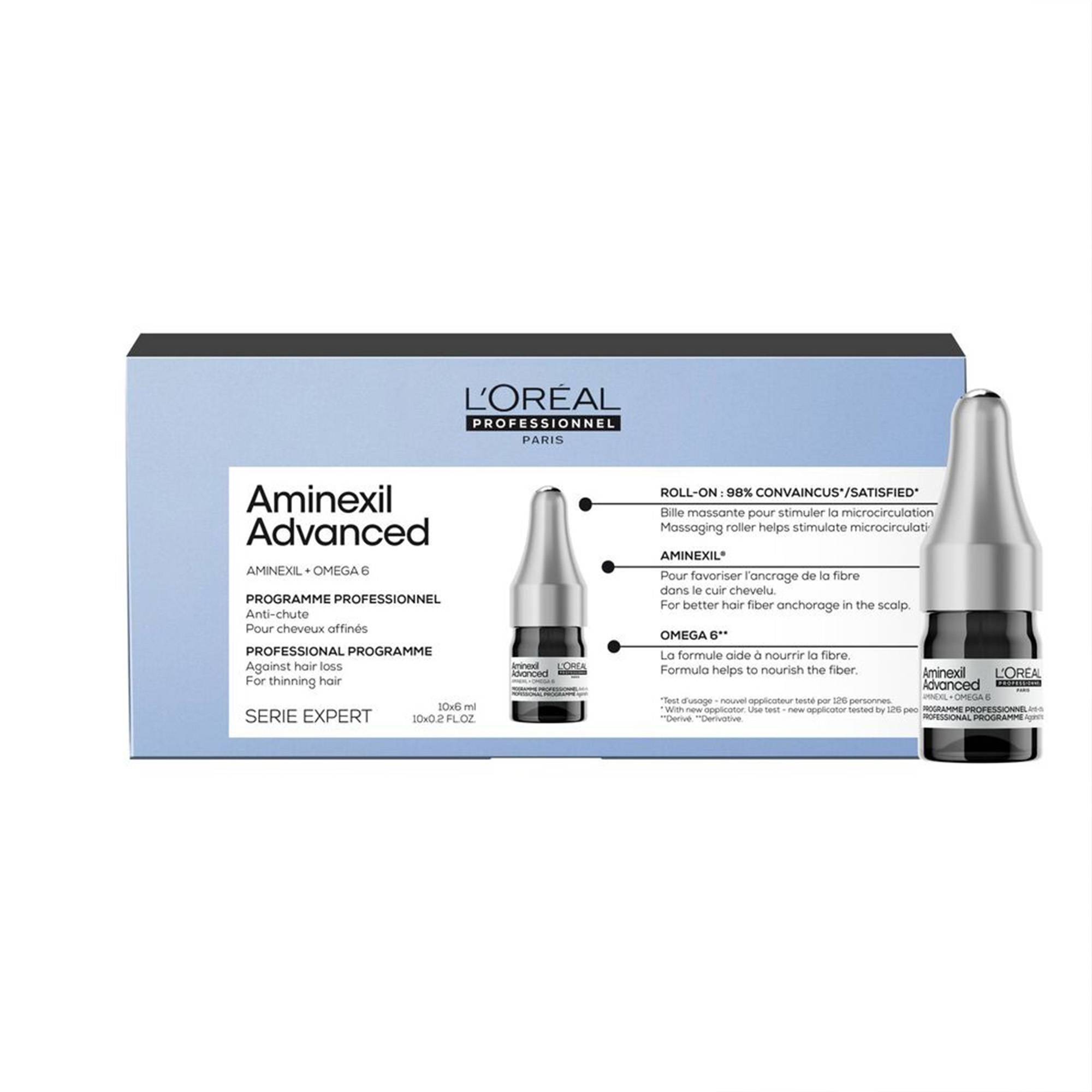 Activateur anti-chute Aminexil Advanced – densité, ancrage, efficacité prouvée de la marque L'Oréal Professionnel Contenance 60ml - 1
