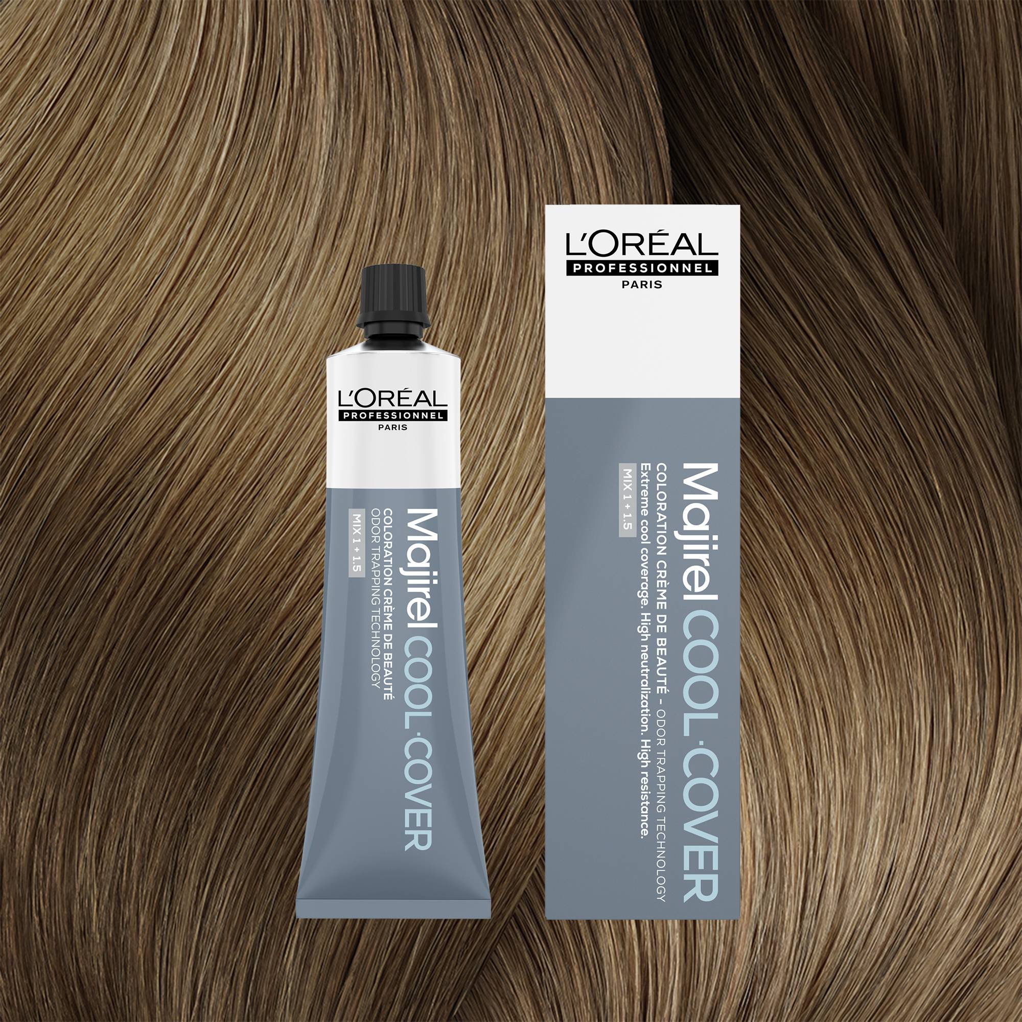 Coloration crème de beauté Majirel Cool Cover 8 de la marque L'Oréal Professionnel Contenance 60ml - 1