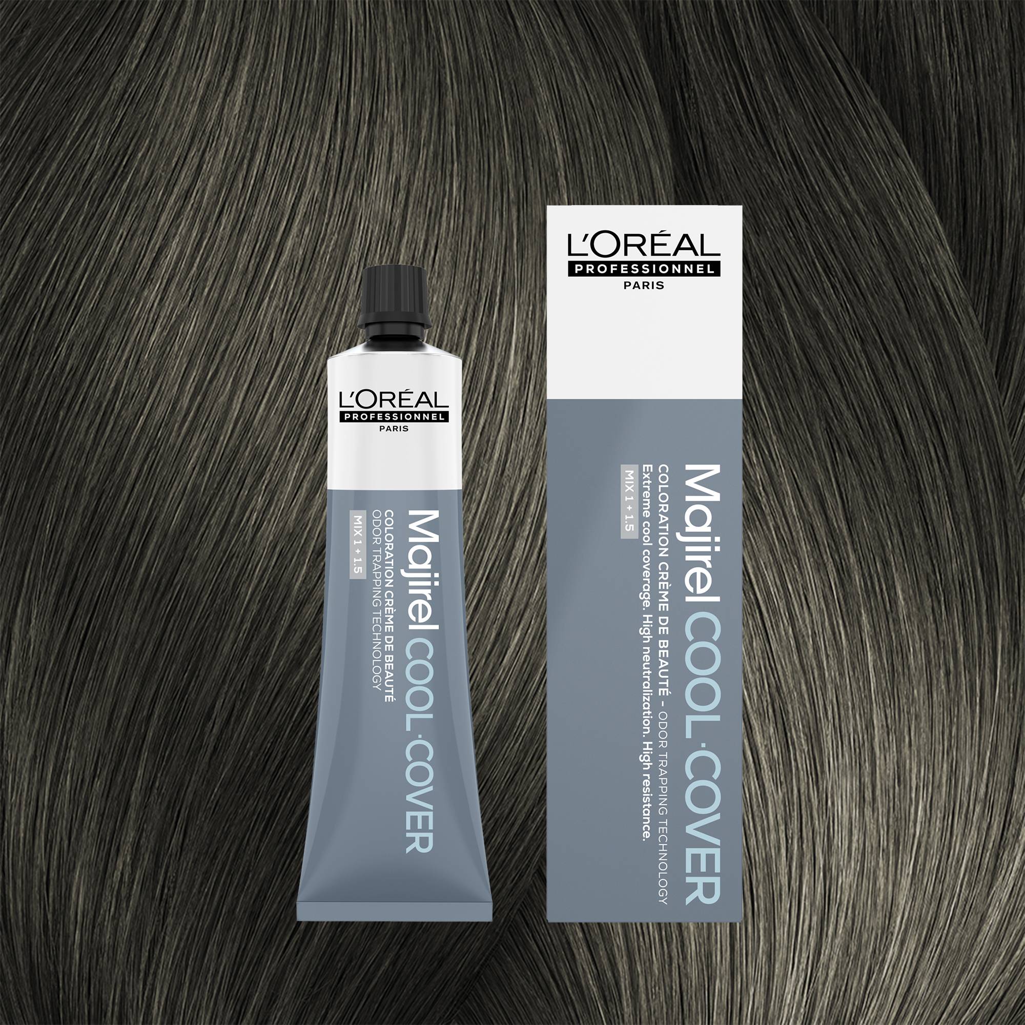 Coloration crème de beauté Majirel Cool Cover 5.17 de la marque L'Oréal Professionnel Contenance 60ml - 1