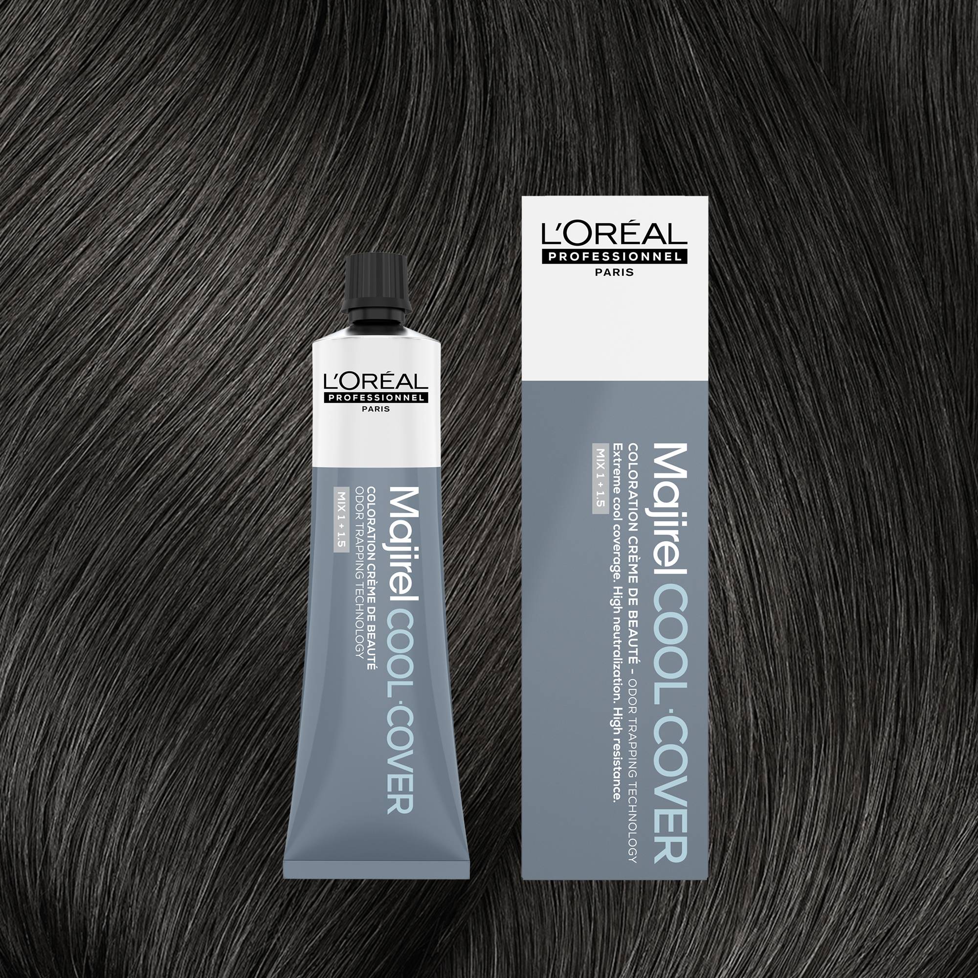 Coloration crème de beauté Majirel Cool Cover 5 de la marque L'Oréal Professionnel Contenance 60ml - 1
