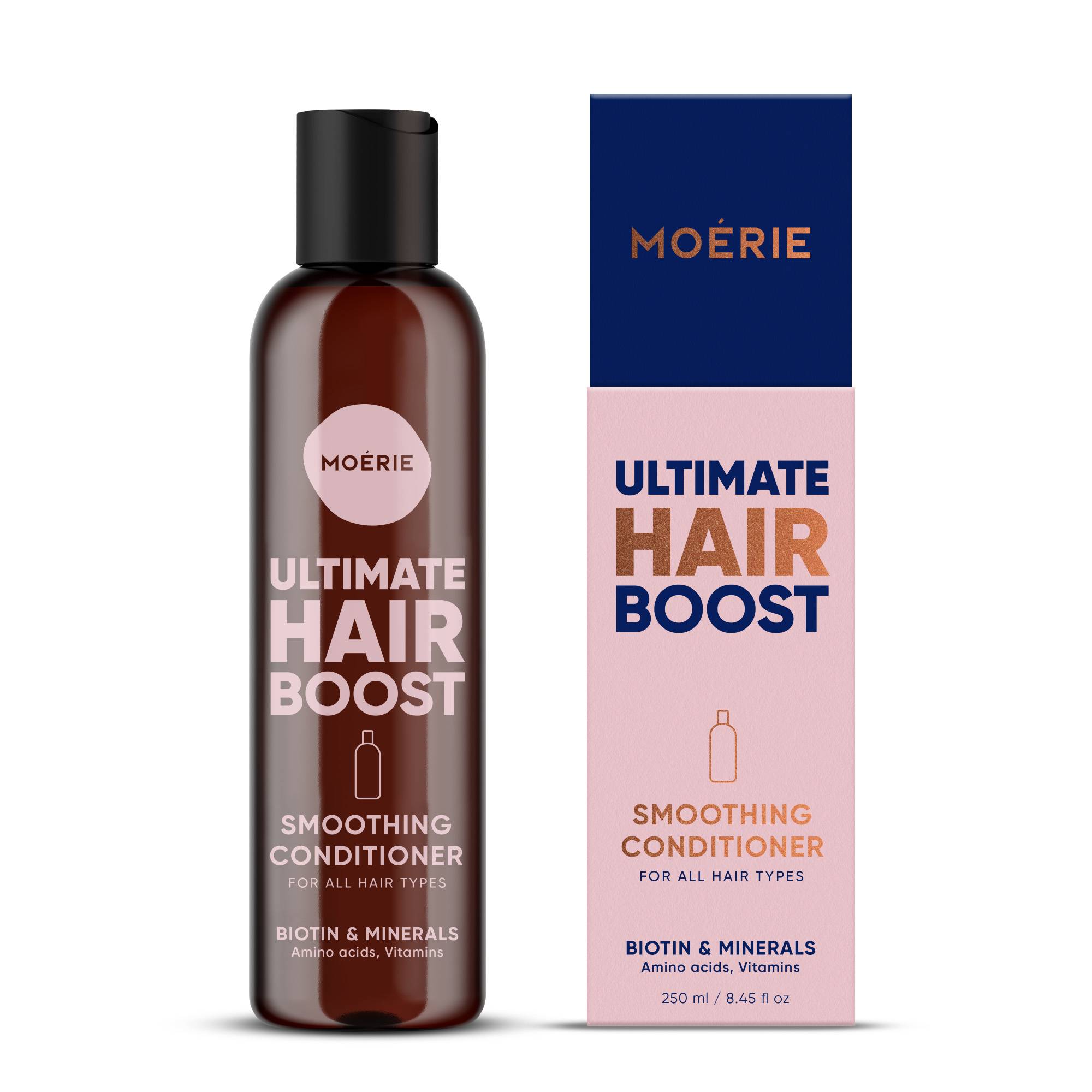 Après-shampoing fortifiant biotine et minéraux de la marque Moerie Contenance 250ml - 1