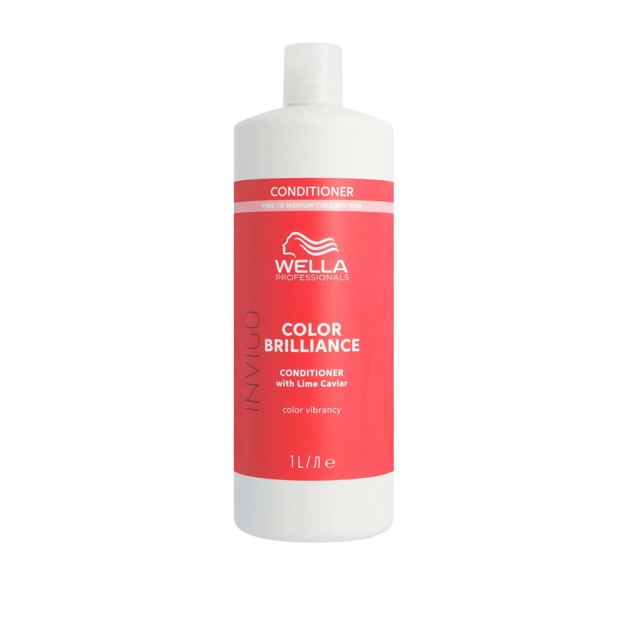 Après-shampoing cheveux colorés et fins à moyens Color Brilliance de la marque Wella Professionals Contenance 1000ml - 1