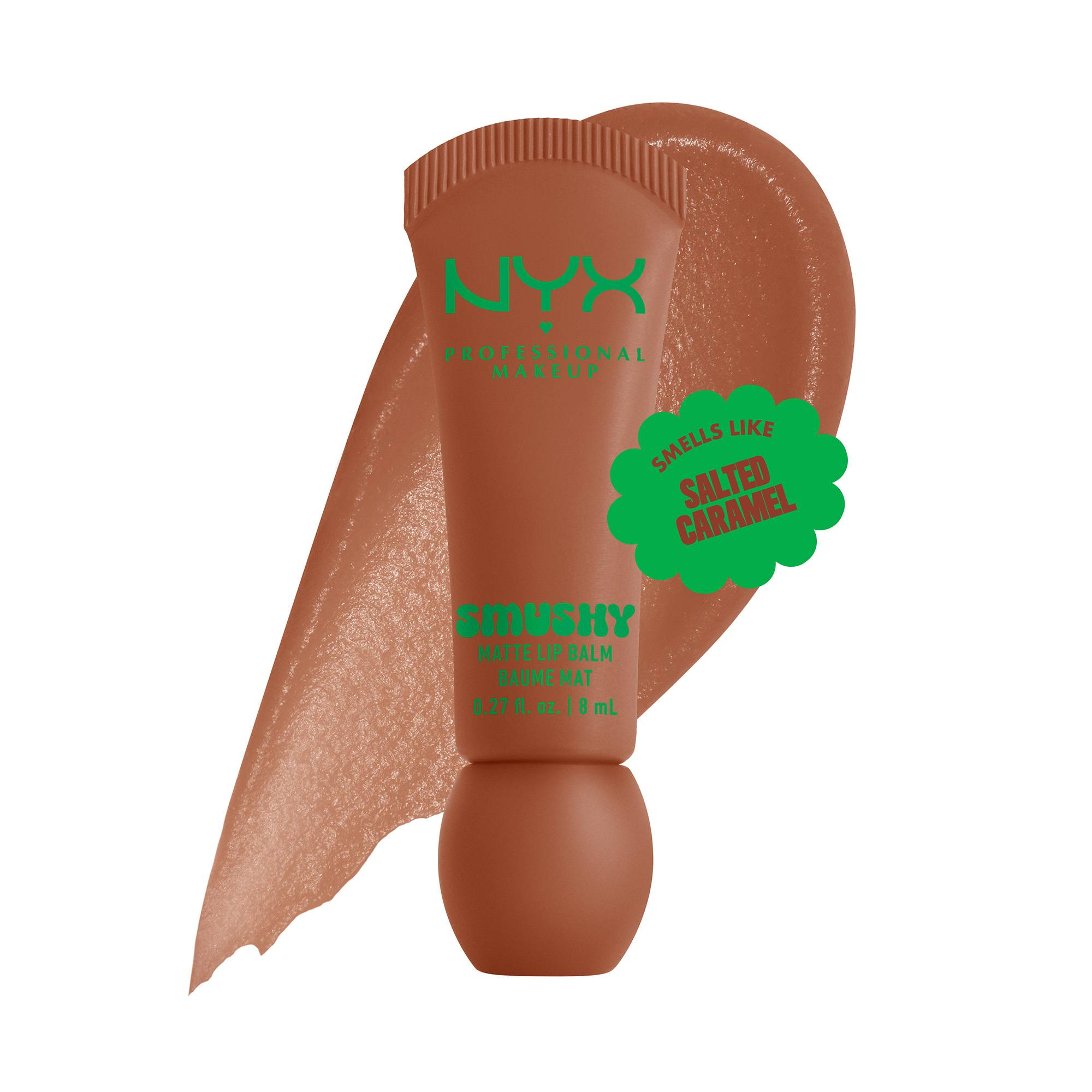Baume lèvres SMUSHY Soft Smile – confort, fini mat, parfum caramel salé de la marque NYX Professional Makeup Contenance 8ml - 1