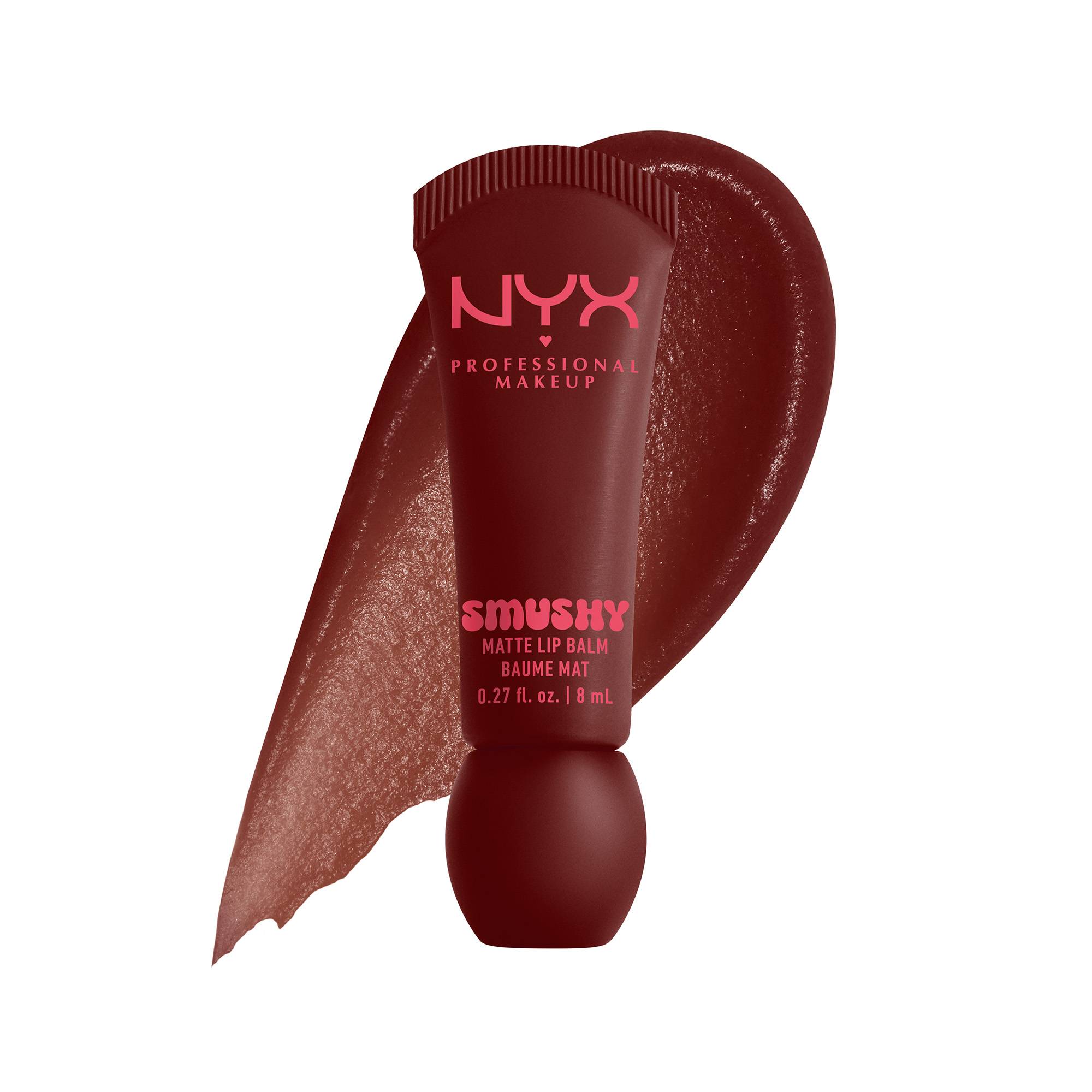 Baume lèvres SMUSHY Smudge Fudge – fini mat, confort, parfum chocolat de la marque NYX Professional Makeup Contenance 5g - 1
