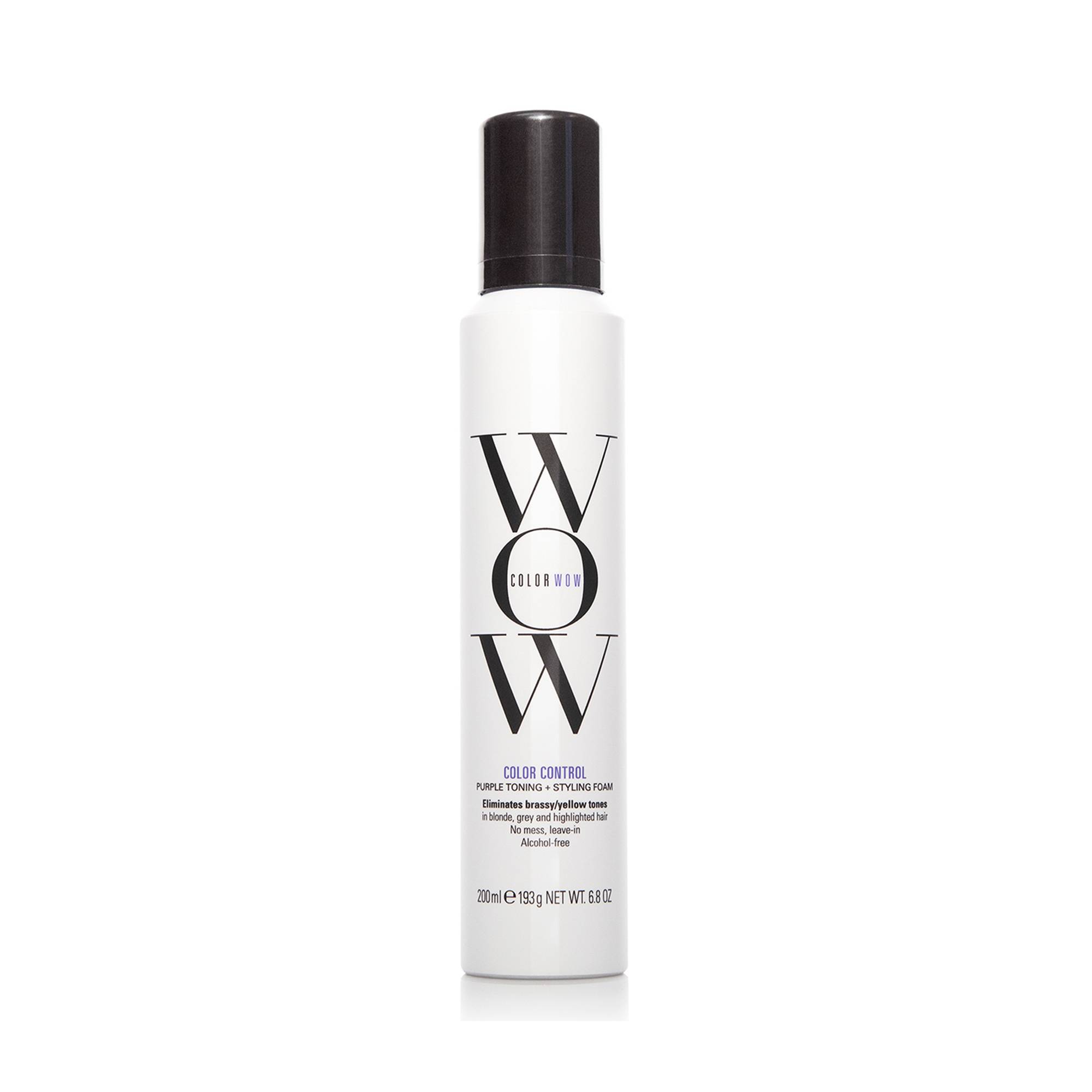 Mousse Color Control Purple – neutralise les tons jaunes, brillance, coiffage de la marque Color Wow Contenance 200ml - 1