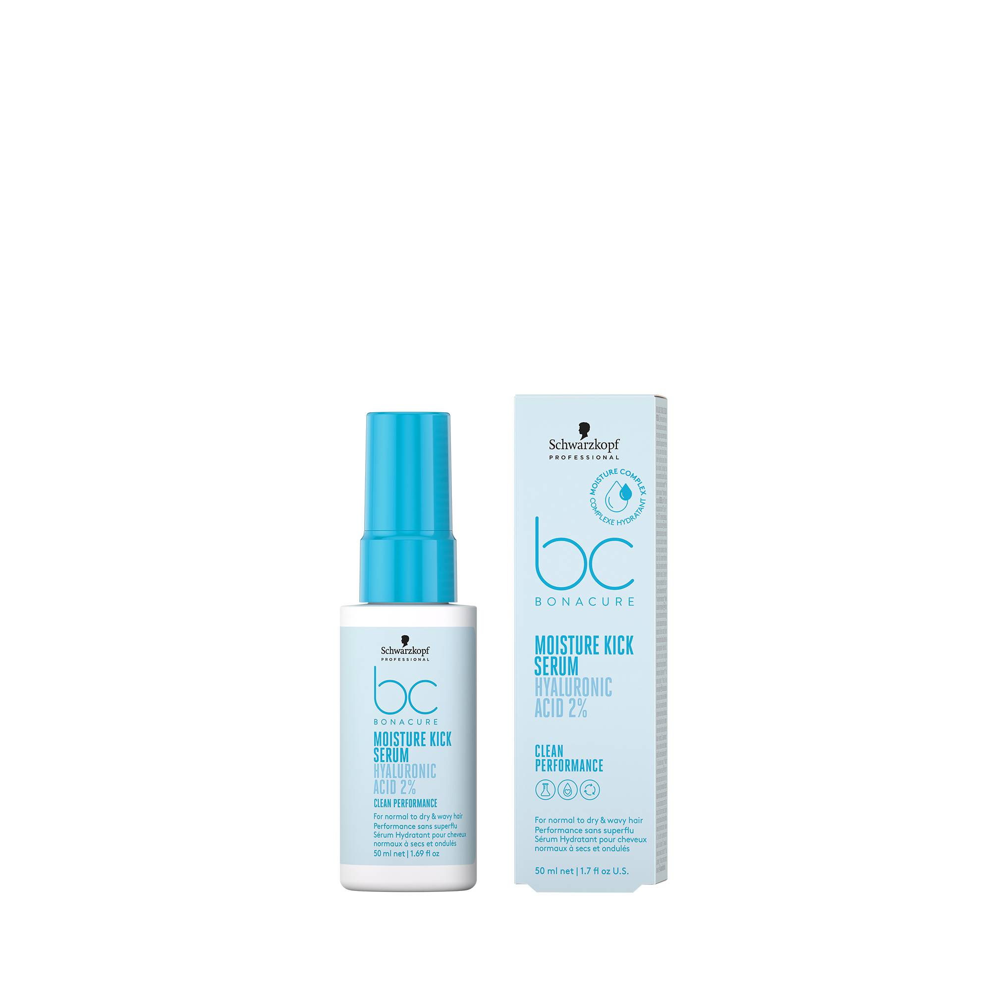 Sérum hydratant cheveux normaux à secs Moisture Kick – éclat souplesse brillance de la marque Schwarzkopf Professional Contenance 50ml - 1