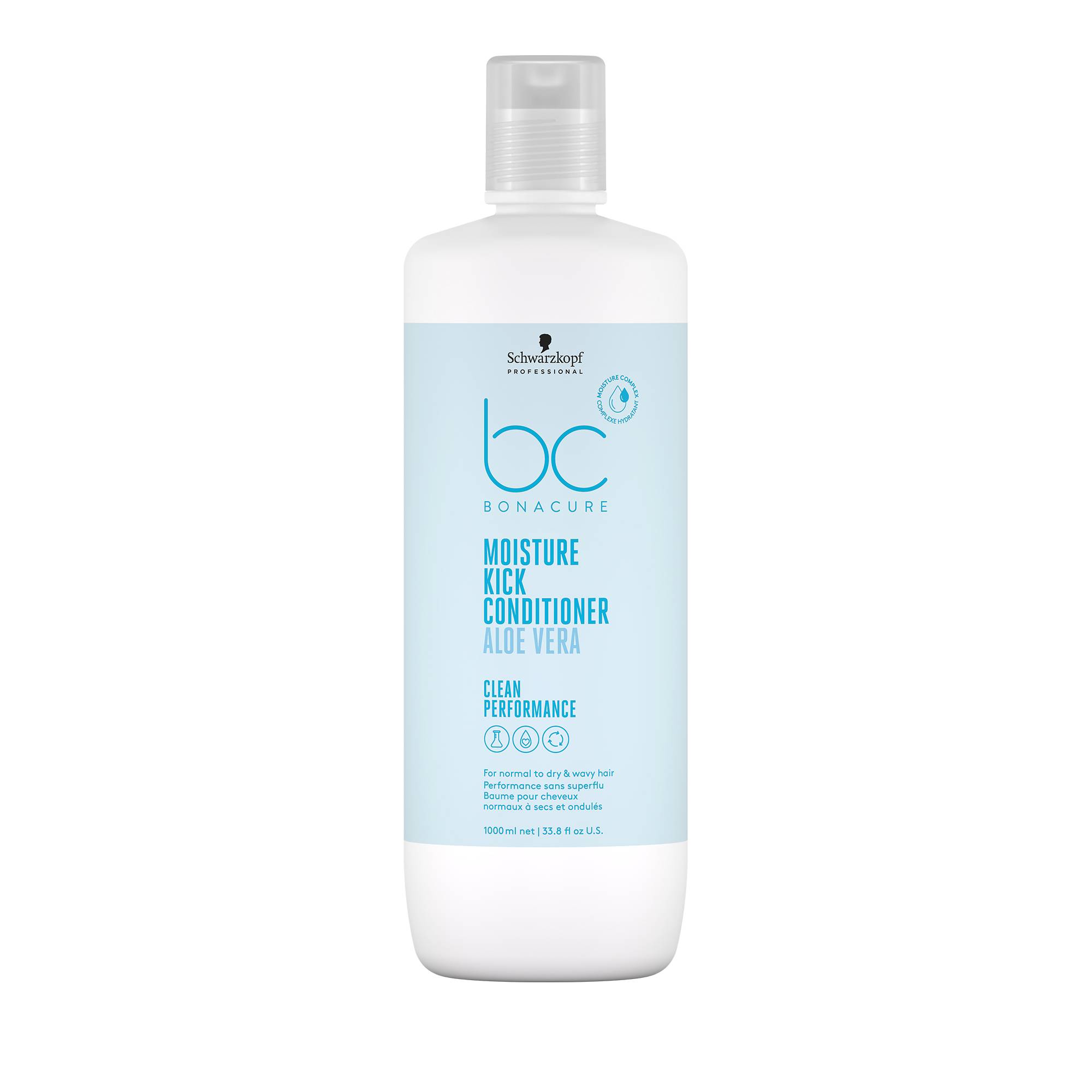 Baume hydratant cheveux secs Moisture Kick – souplesse, légèreté, brillance de la marque Schwarzkopf Professional Contenance 1000ml - 1