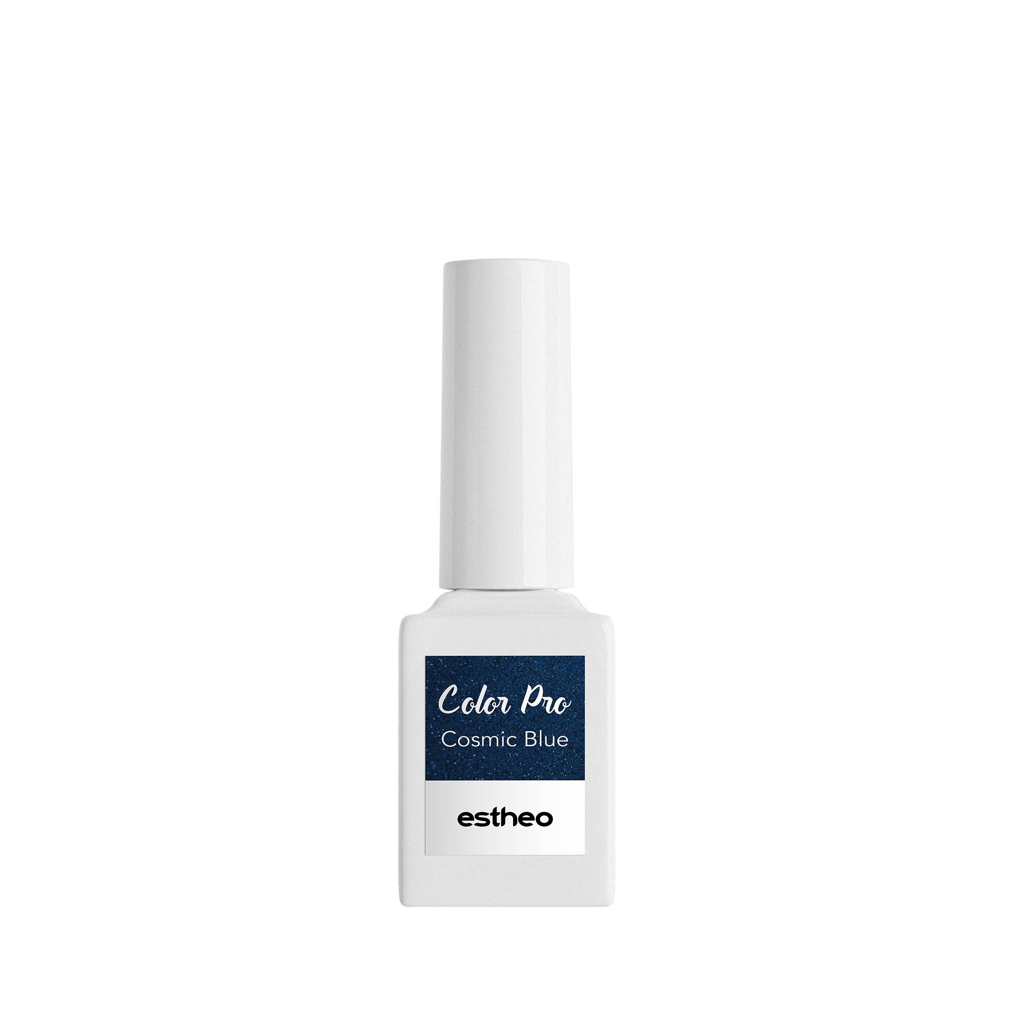 Vernis semi-permanent Color Pro 43 Cosmic blue de la marque Estheo Contenance 10ml - 1