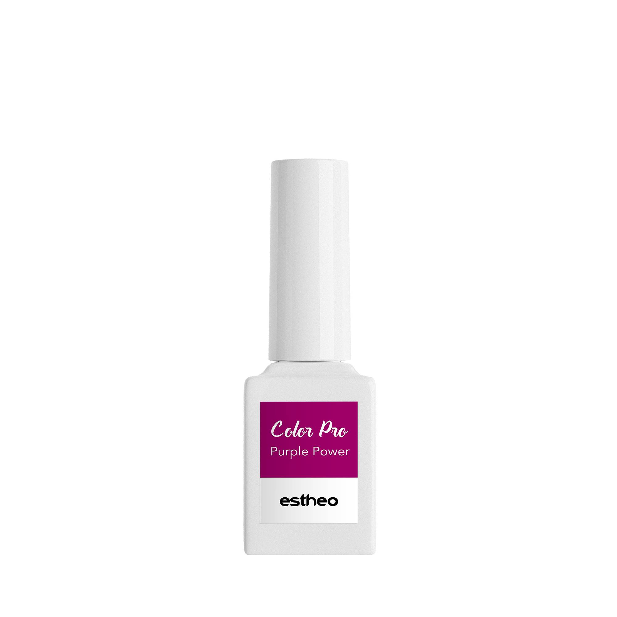 Vernis semi-permanent Color Pro 51 Purple Power de la marque Estheo Contenance 10ml - 1