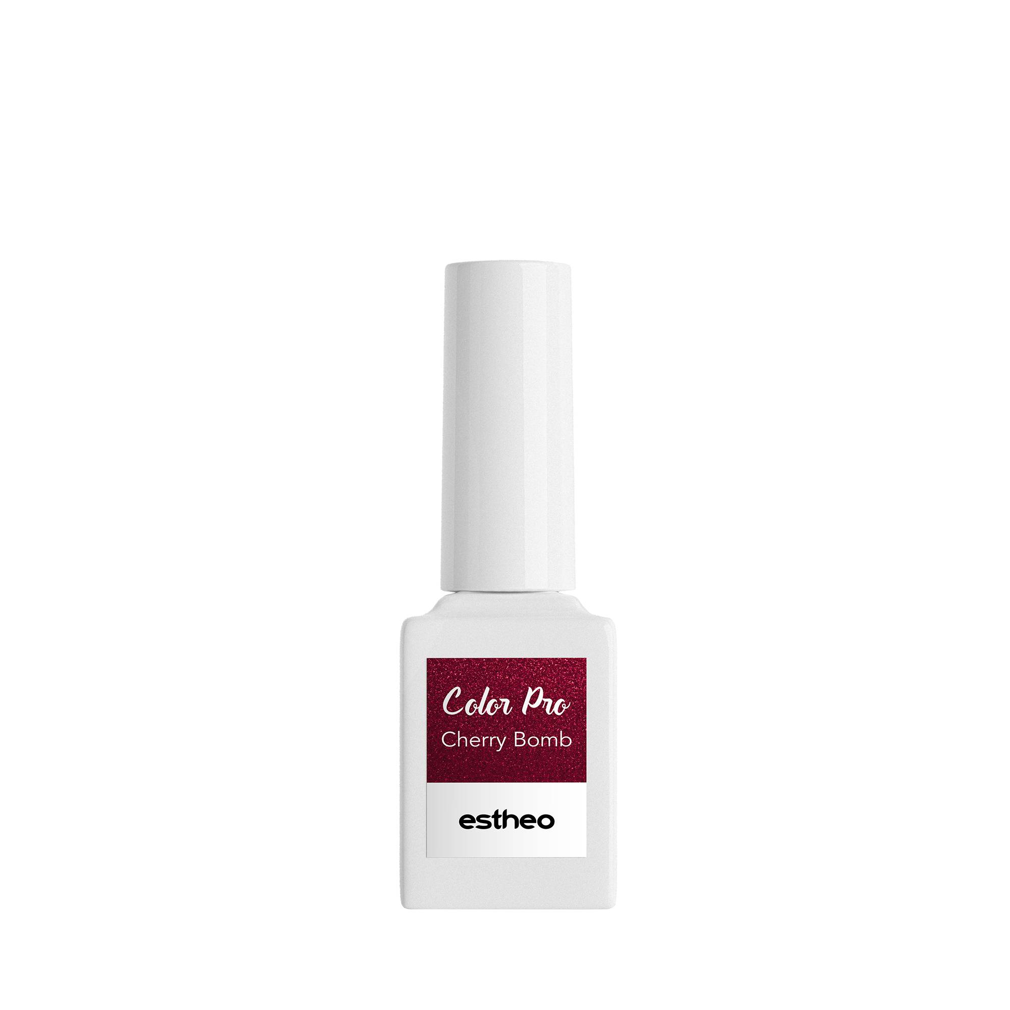 Vernis semi-permanent Color Pro 53 Cherry Bomb de la marque Estheo Contenance 10ml - 1