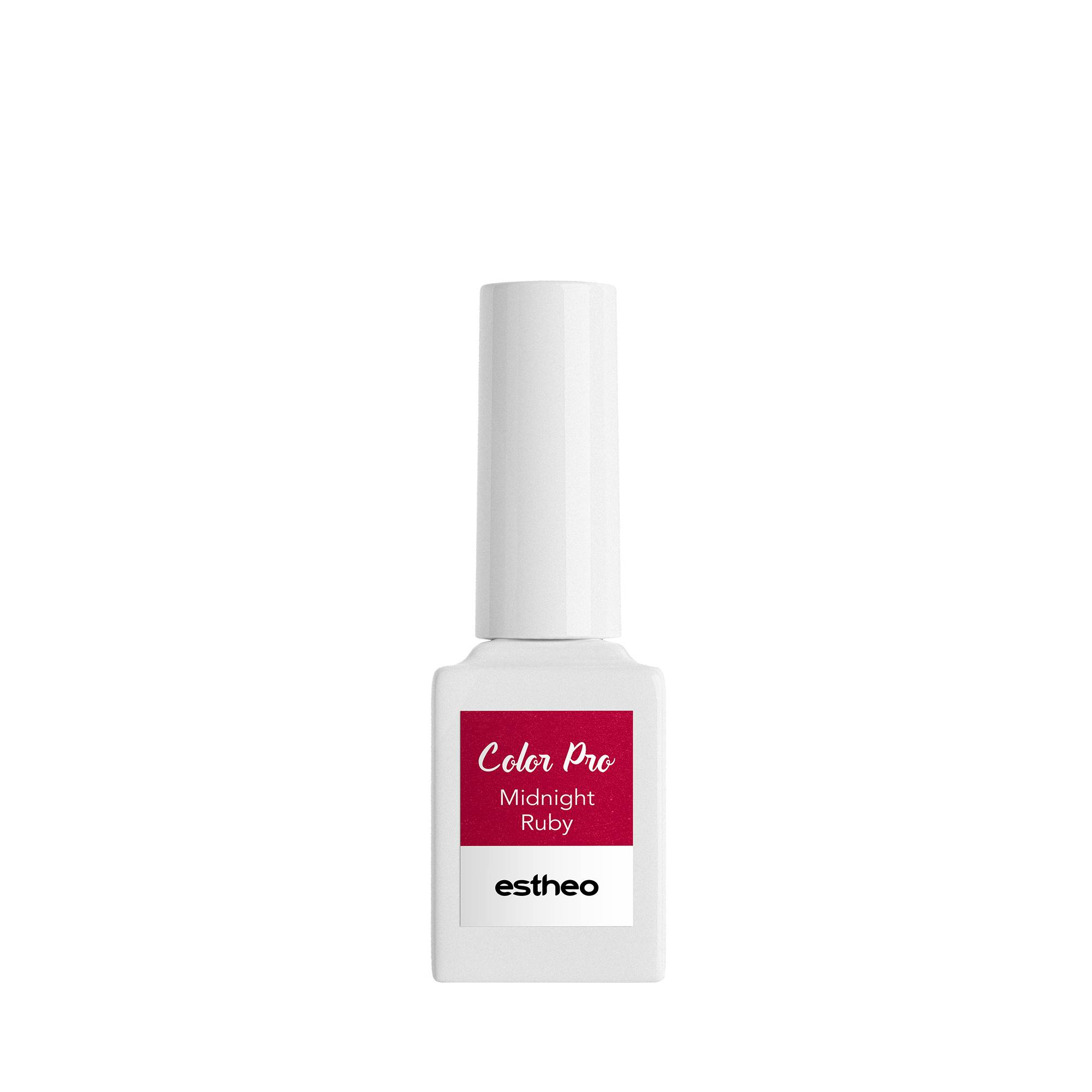 Vernis semi-permanent Color Pro 54 Midnight Ruby de la marque Estheo Contenance 10ml - 1