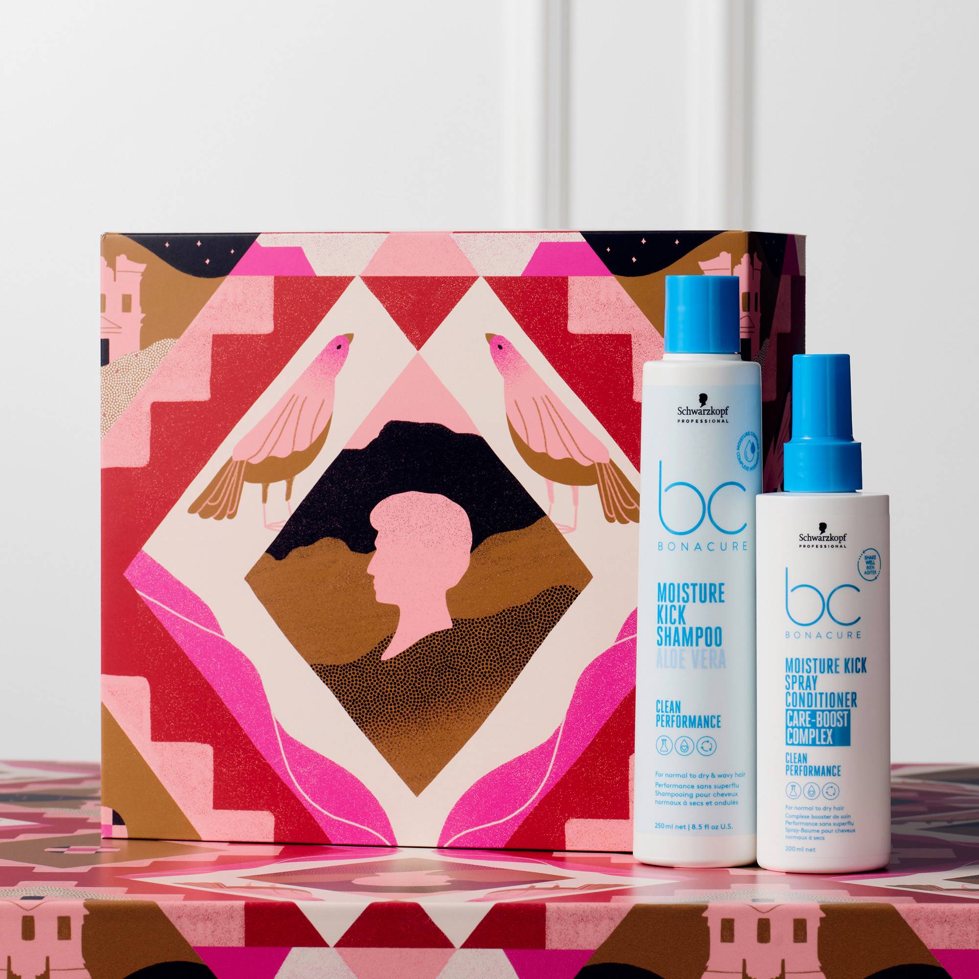 Coffret BC Moisture Kick hydratation cheveux secs – éclat, souplesse, légèreté de la marque Schwarzkopf Professional Contenance 450ml - 1