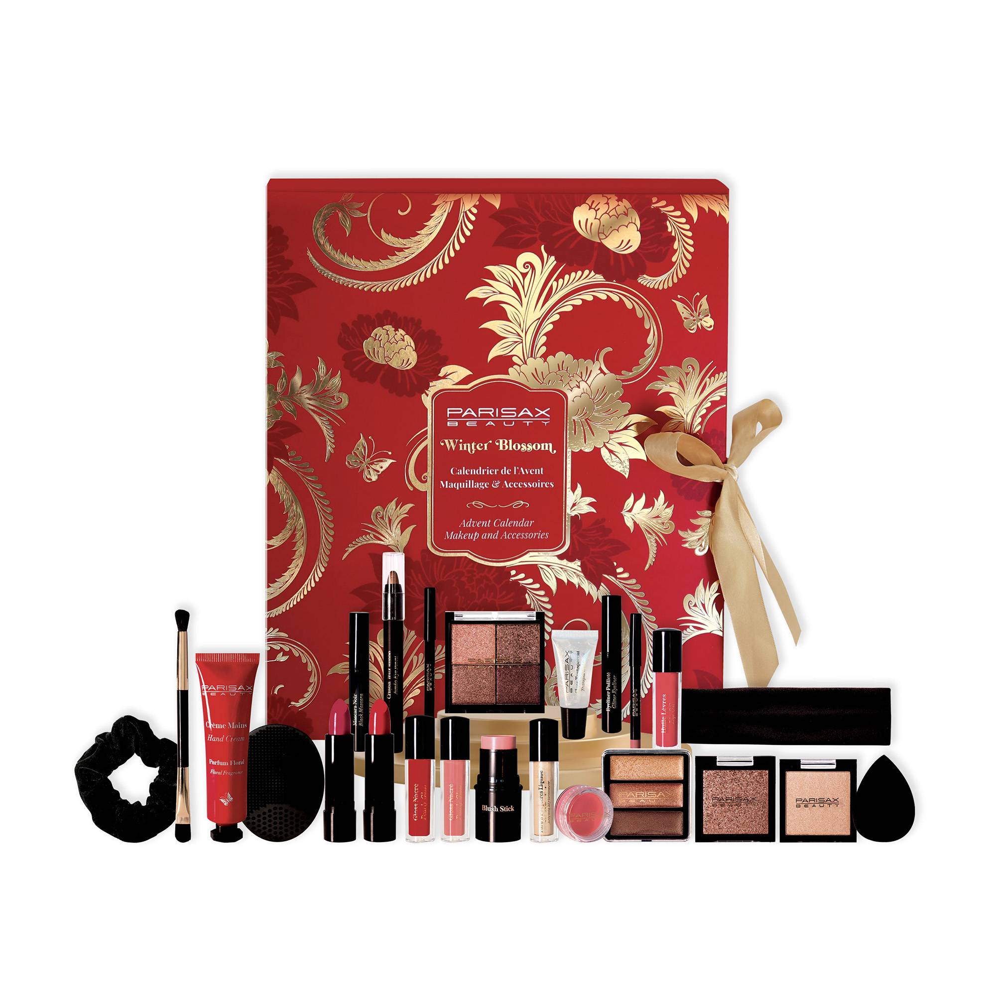 Calendrier de l'Avent Winter Blossom – maquillage, accessoires, surprises de la marque Parisax - 1