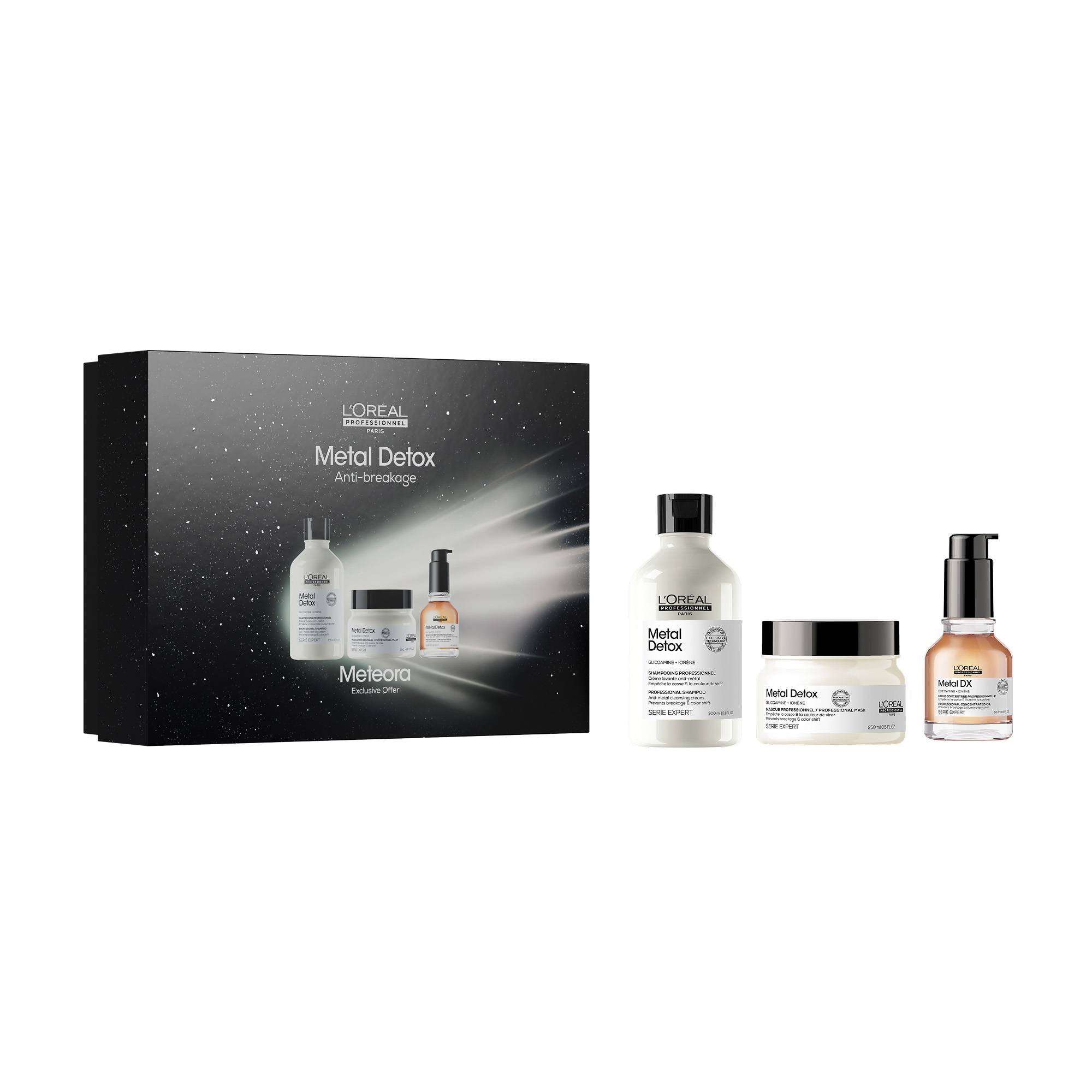 Coffret trio capillaire Metal Detox – brillance, protection, anti-casse de la marque L'Oréal Professionnel - 1