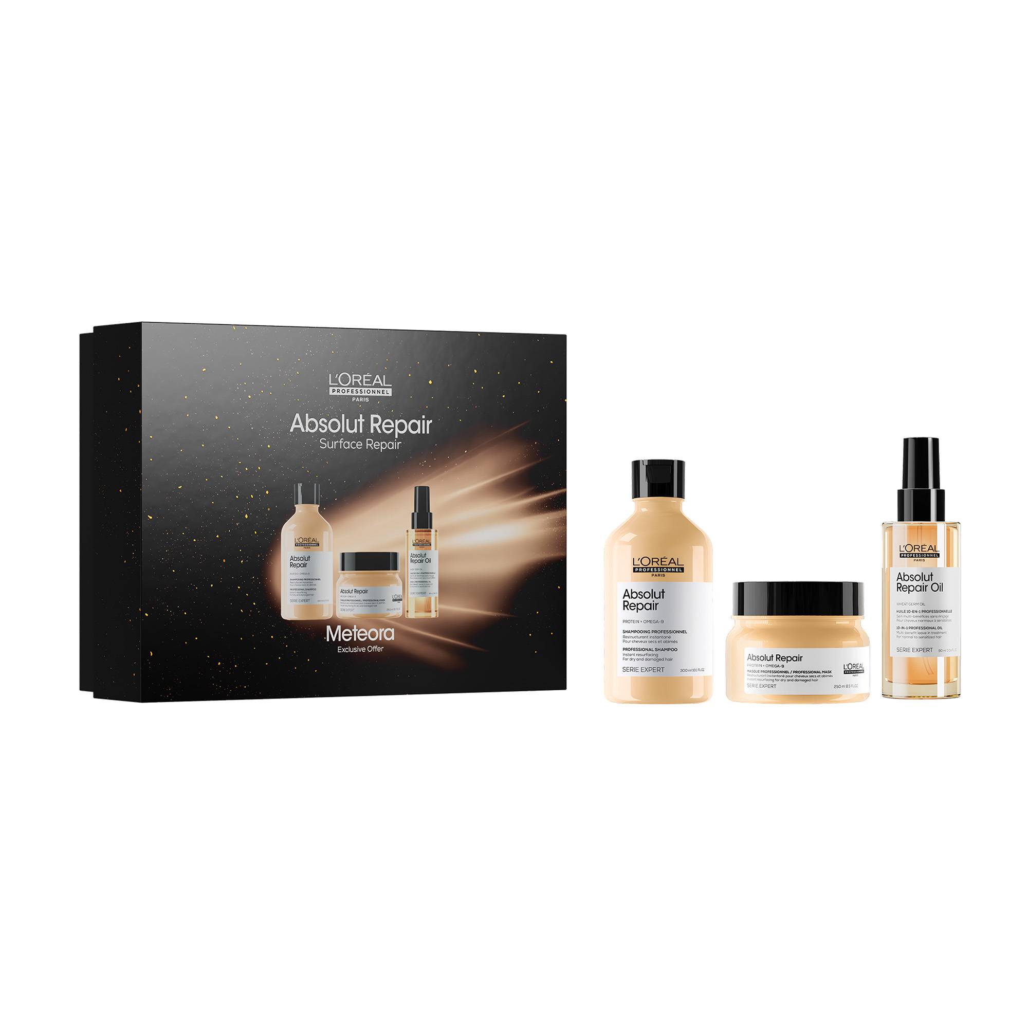 Coffret trio capillaire Absolut Repair – réparation, brillance, légèreté de la marque L'Oréal Professionnel - 1