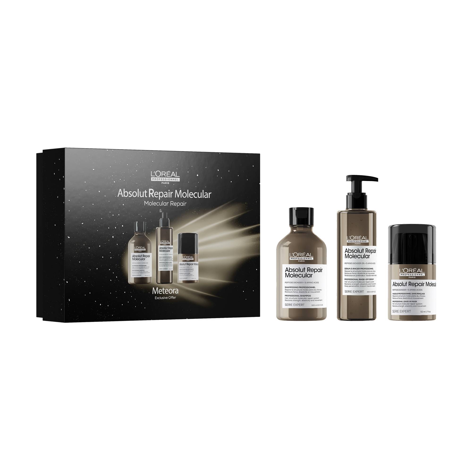 Coffret trio capillaire Absolut Repair Molecular – réparation, force, élasticité de la marque L'Oréal Professionnel - 1