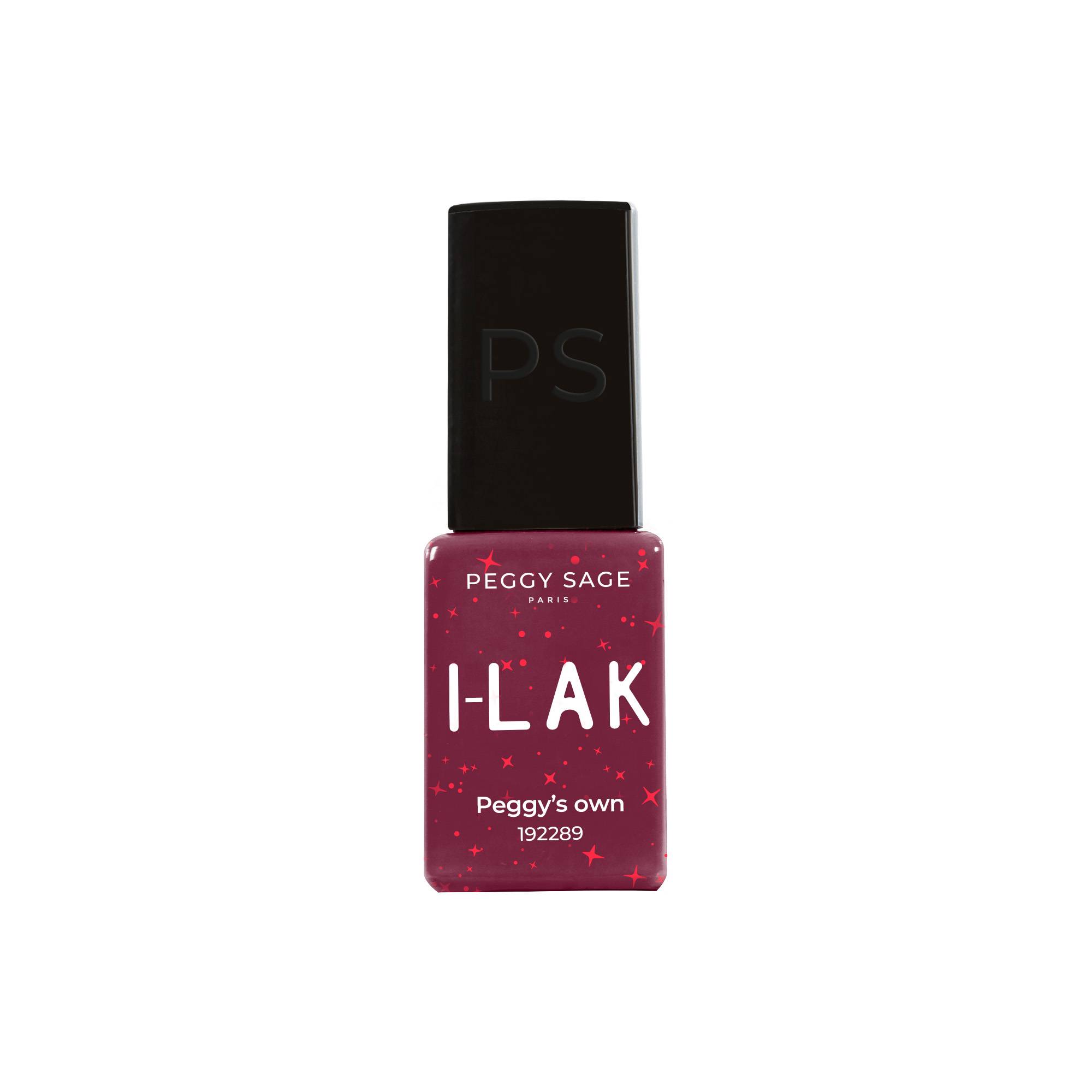 Vernis semi-permanent I-LAK Peggy’s Own – rouge pailleté, brillance extrême de la marque Peggy Sage Contenance 5ml - 1