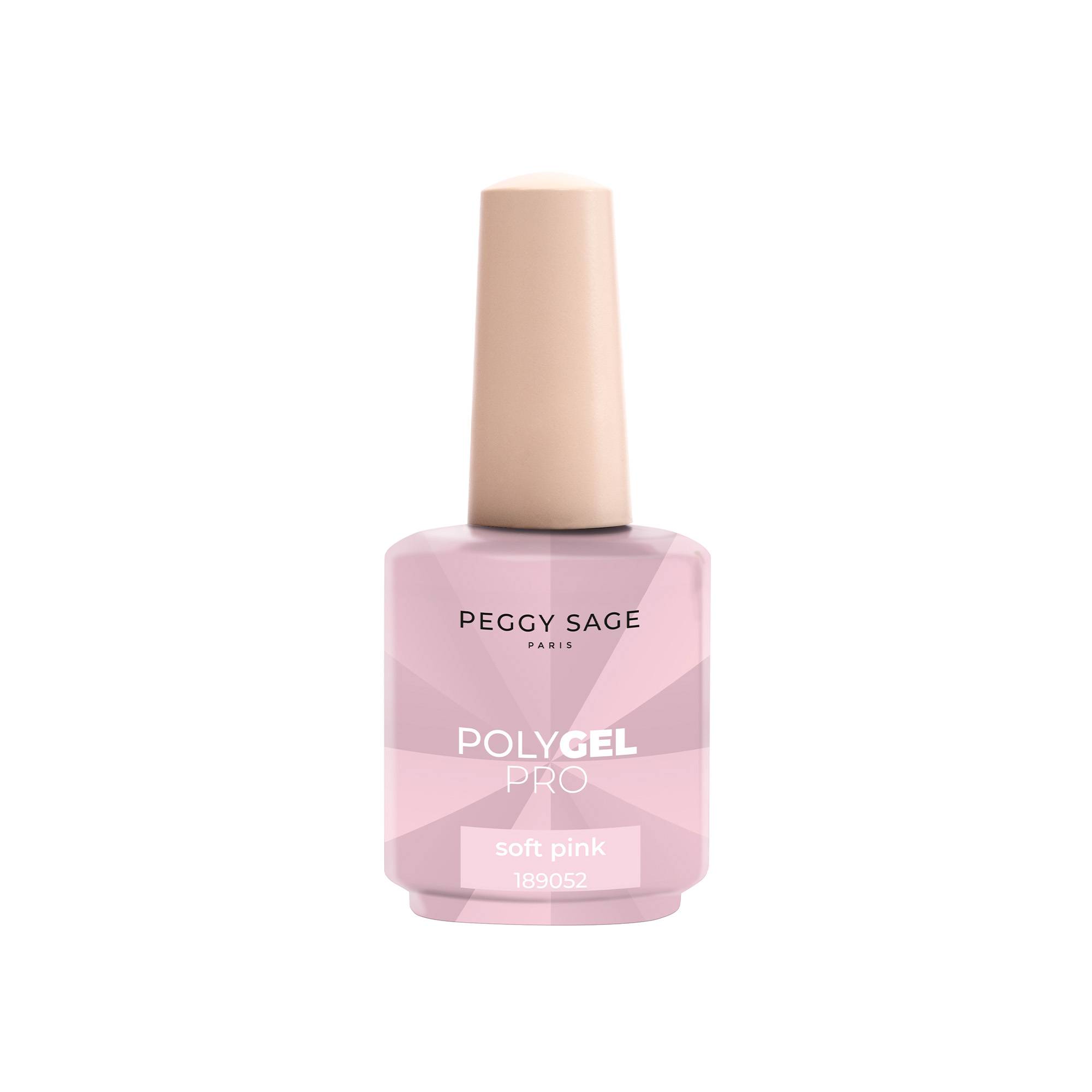 Polygel liquide Soft Pink – texture fluide, modelage précis, rendu naturel de la marque Peggy Sage Contenance 15ml - 1