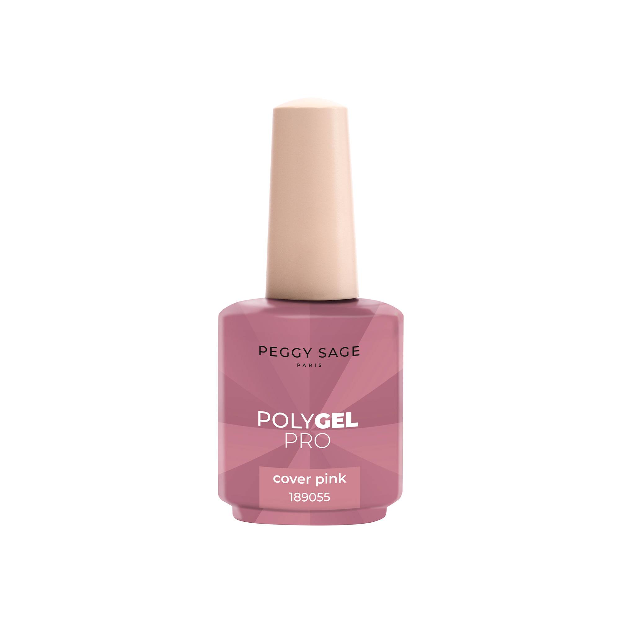 Polygel liquide Cover Pink – couvrance optimale, texture fluide, rendu rosé de la marque Peggy Sage Contenance 15ml - 1