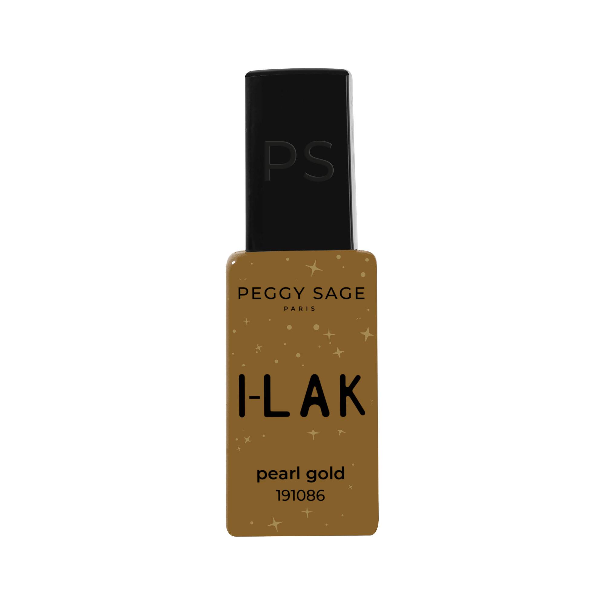 Vernis semi-permanent I-LAK pearl gold – brillance, élégance, longue tenue de la marque Peggy Sage Contenance 11ml - 1