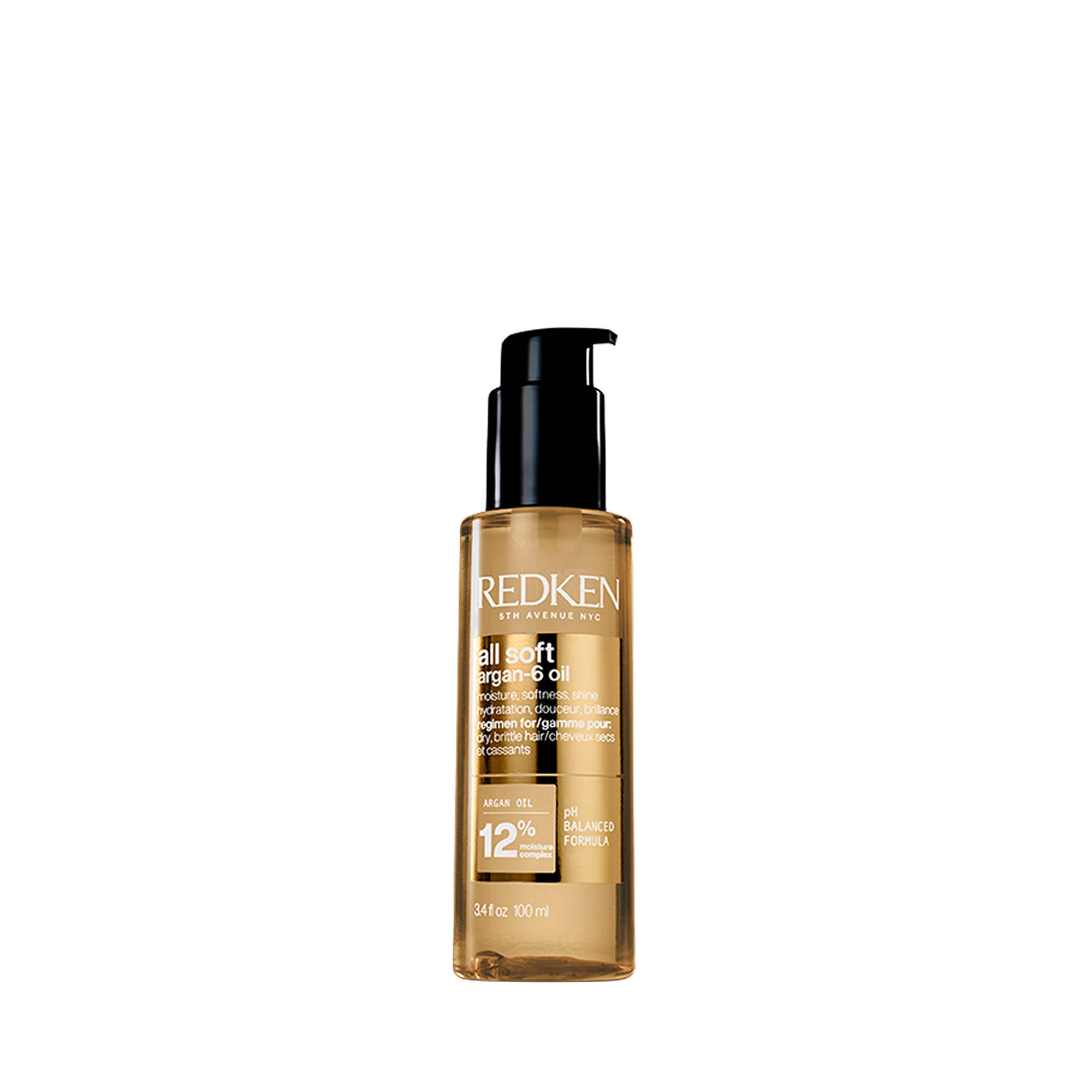 Huile d'Argan-6 multi-bénéfices All Soft de la marque Redken Contenance 100ml - 1